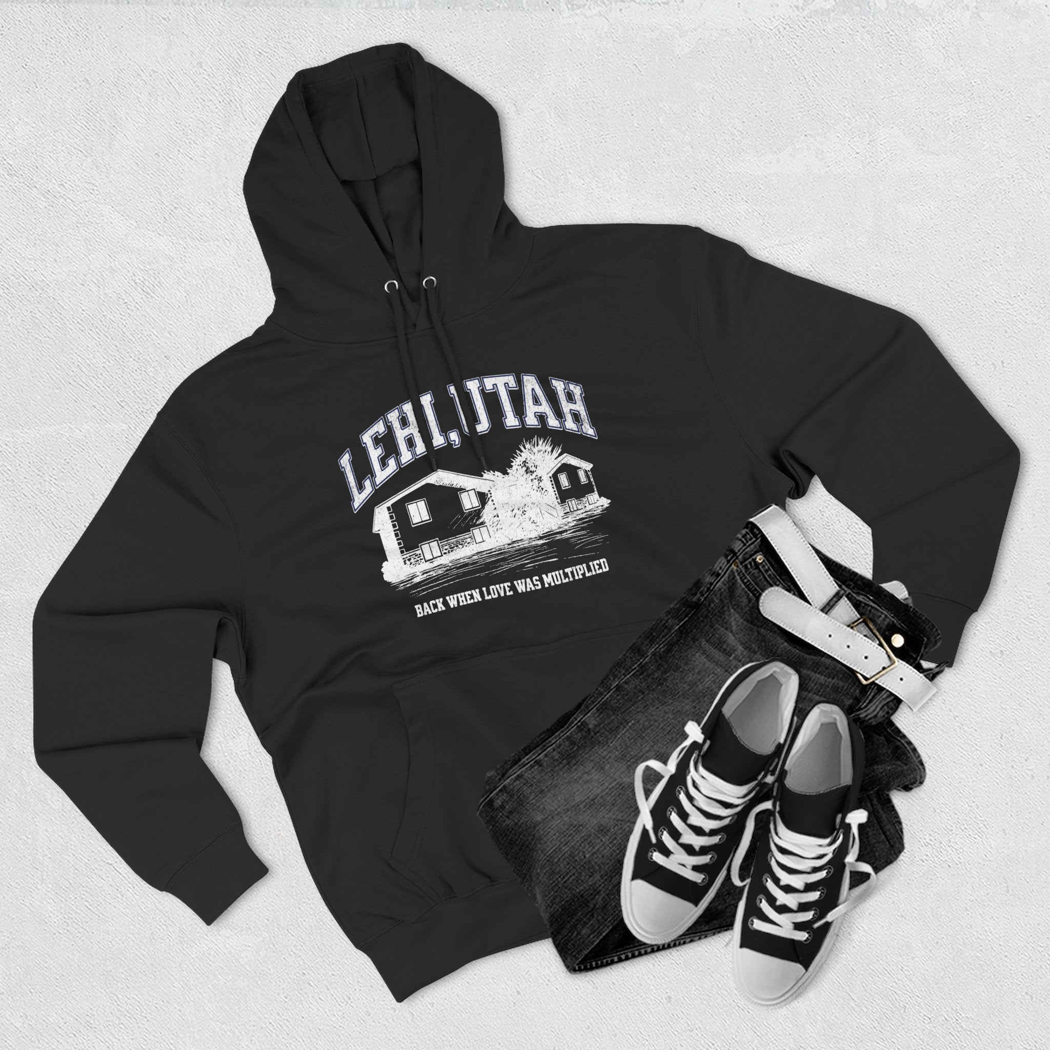 "Lehi, Utah" - Fleece Hoodie
