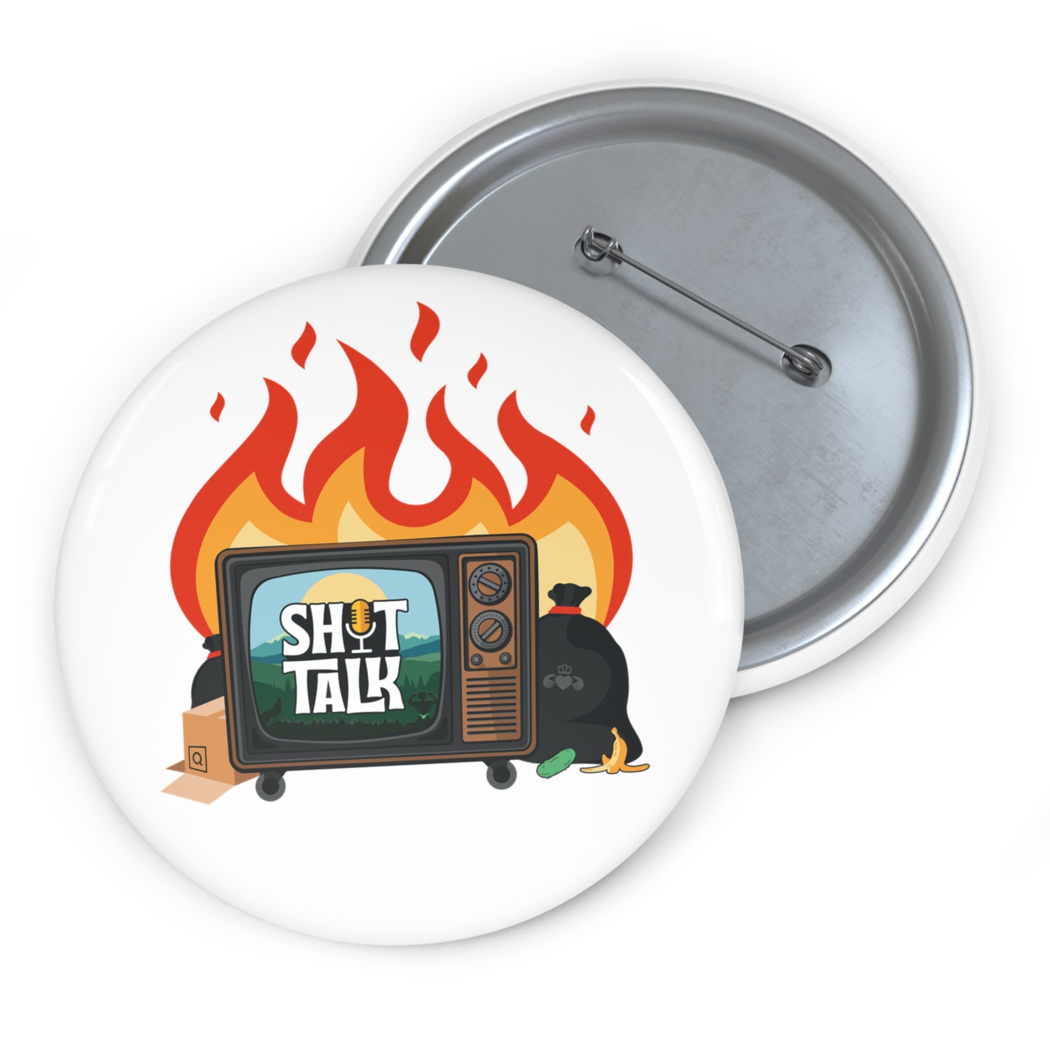 "Shit Talk" Official - Pin Button