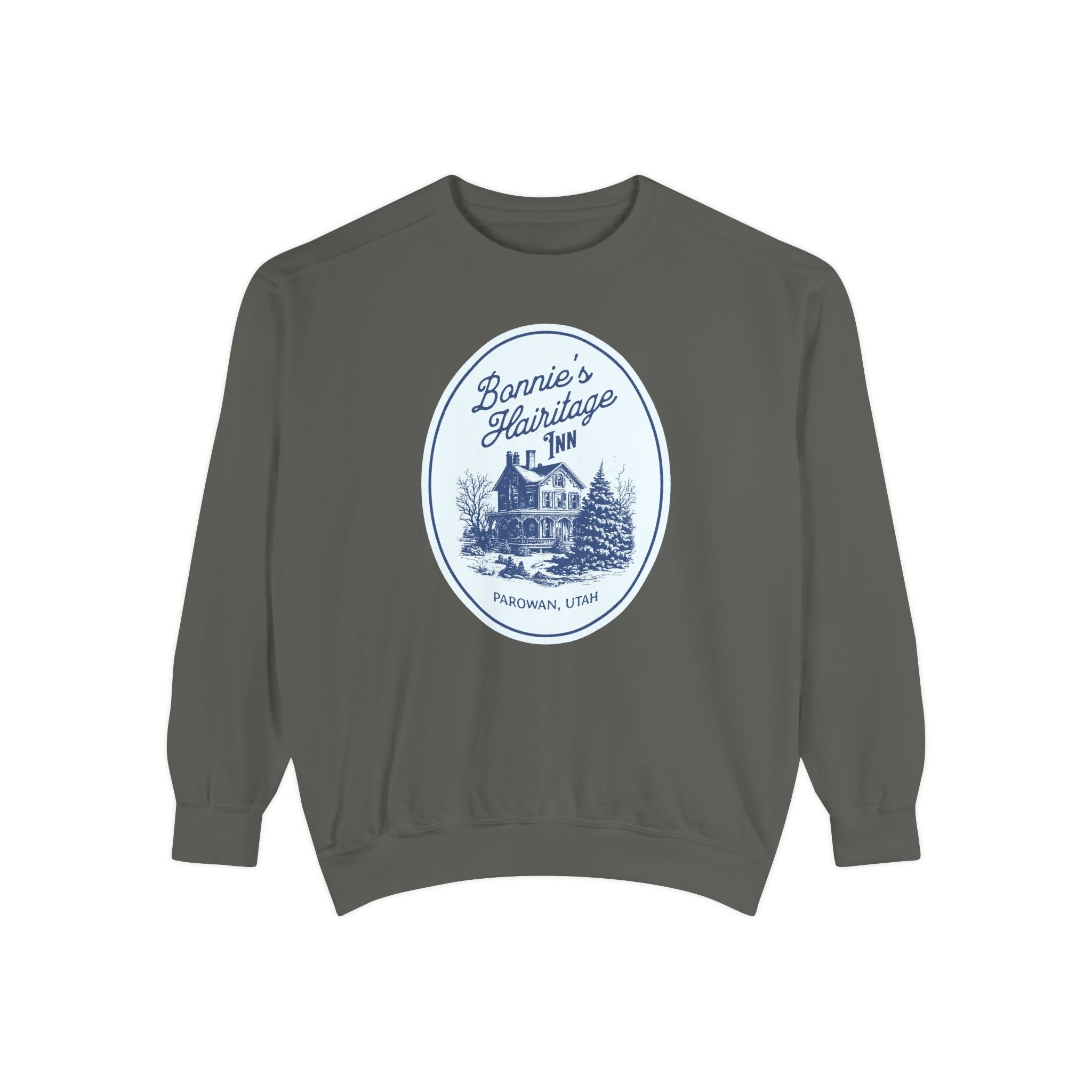 "Bonnie's Hairitage Inn" Official Cozy Unisex Crewneck