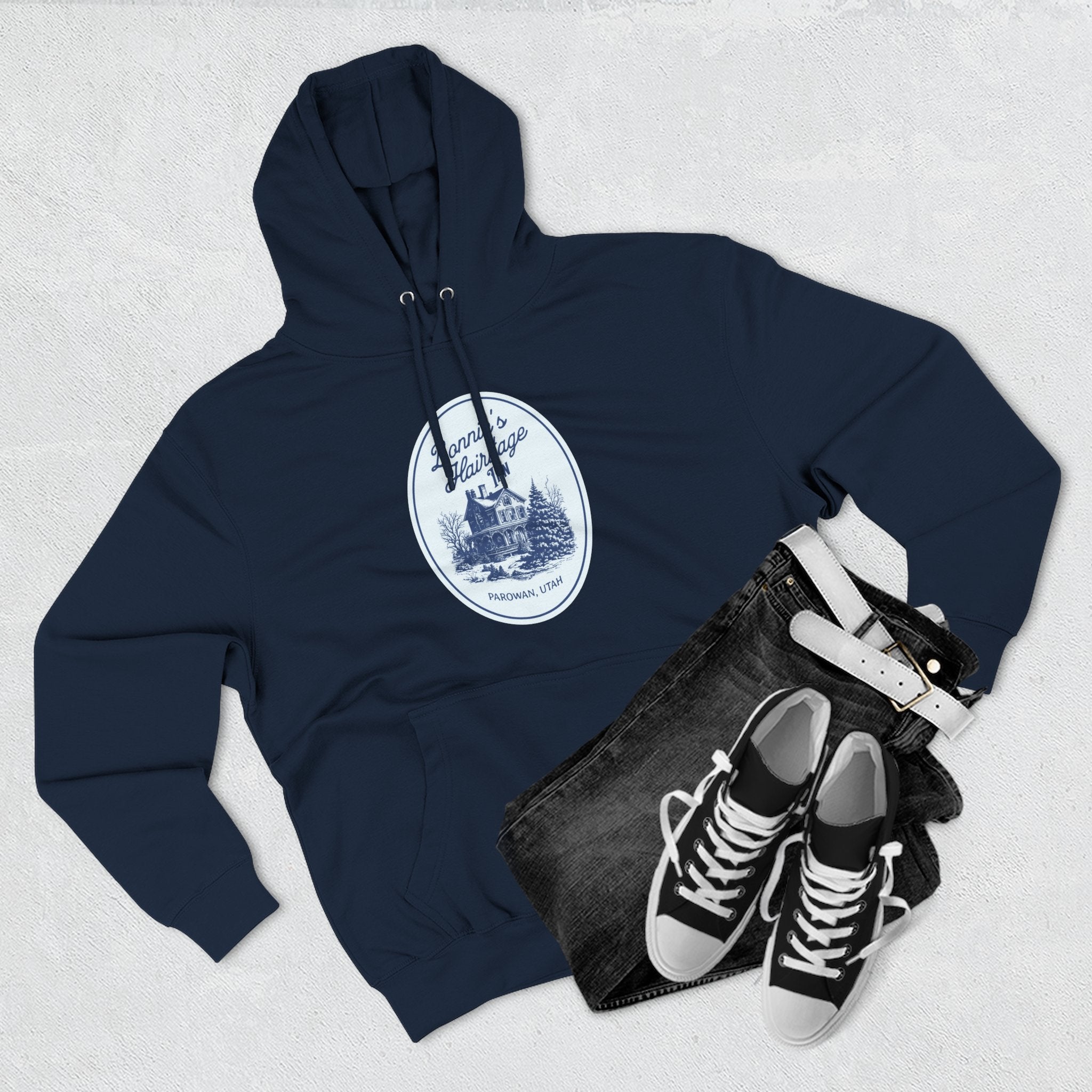 "Bonnie's Hairitage Inn" - Fleece Hoodie
