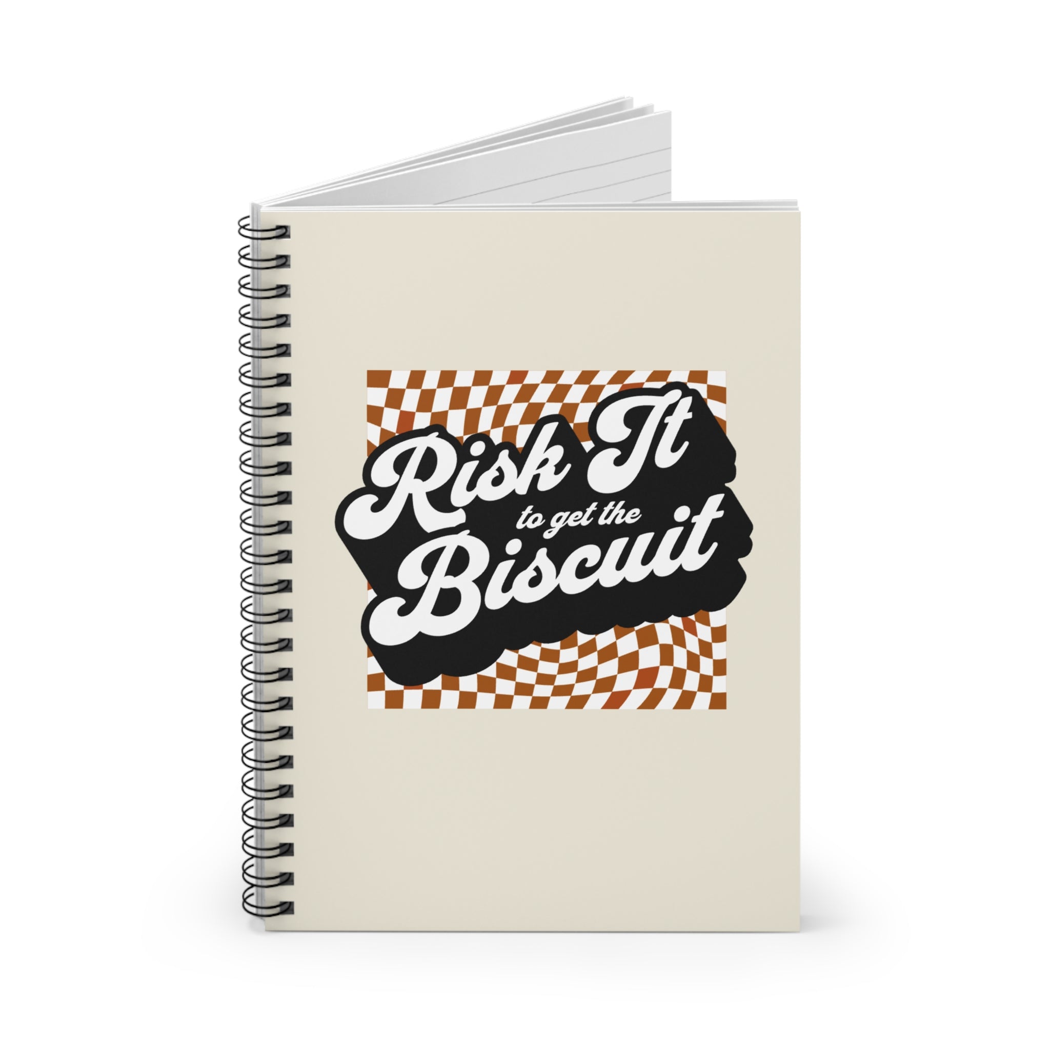 "Risk It to Get the Biscuit" - Small Spiral Notebook