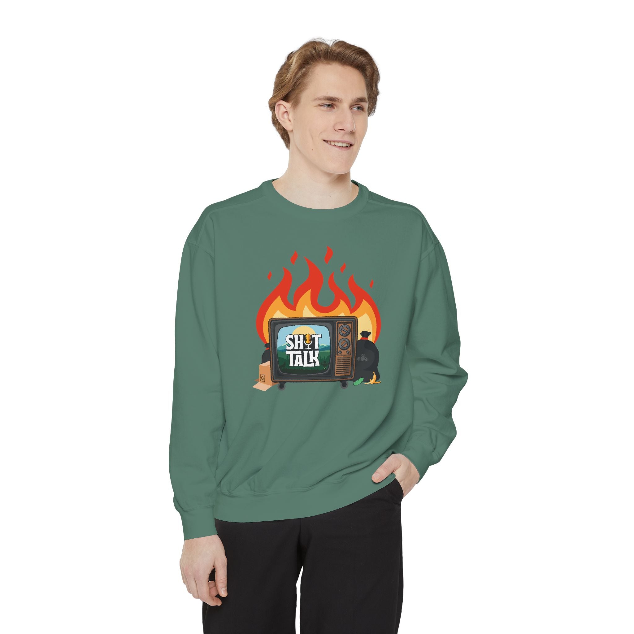 "Shit Talk" Official Cozy Unisex Crewneck