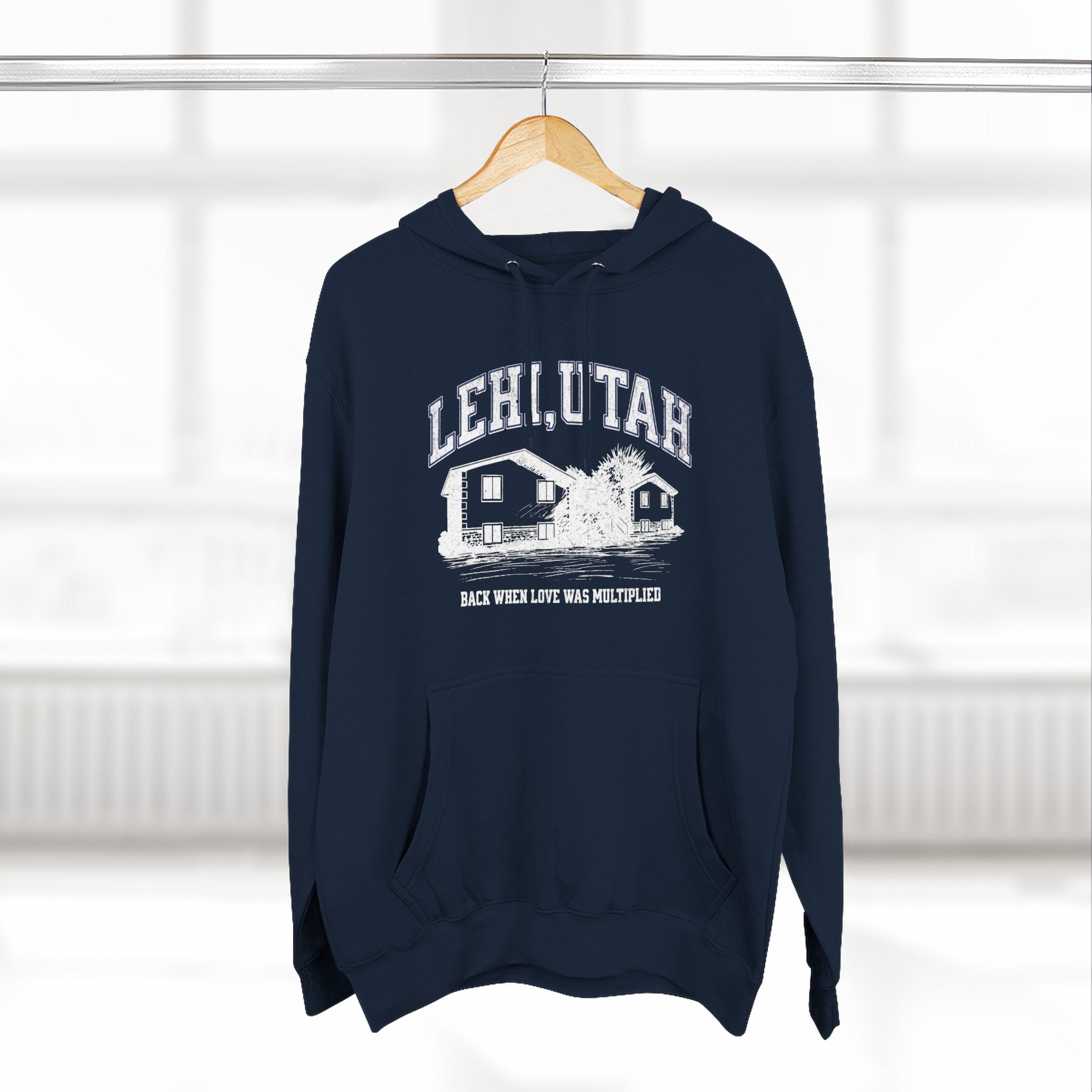 "Lehi, Utah" - Fleece Hoodie