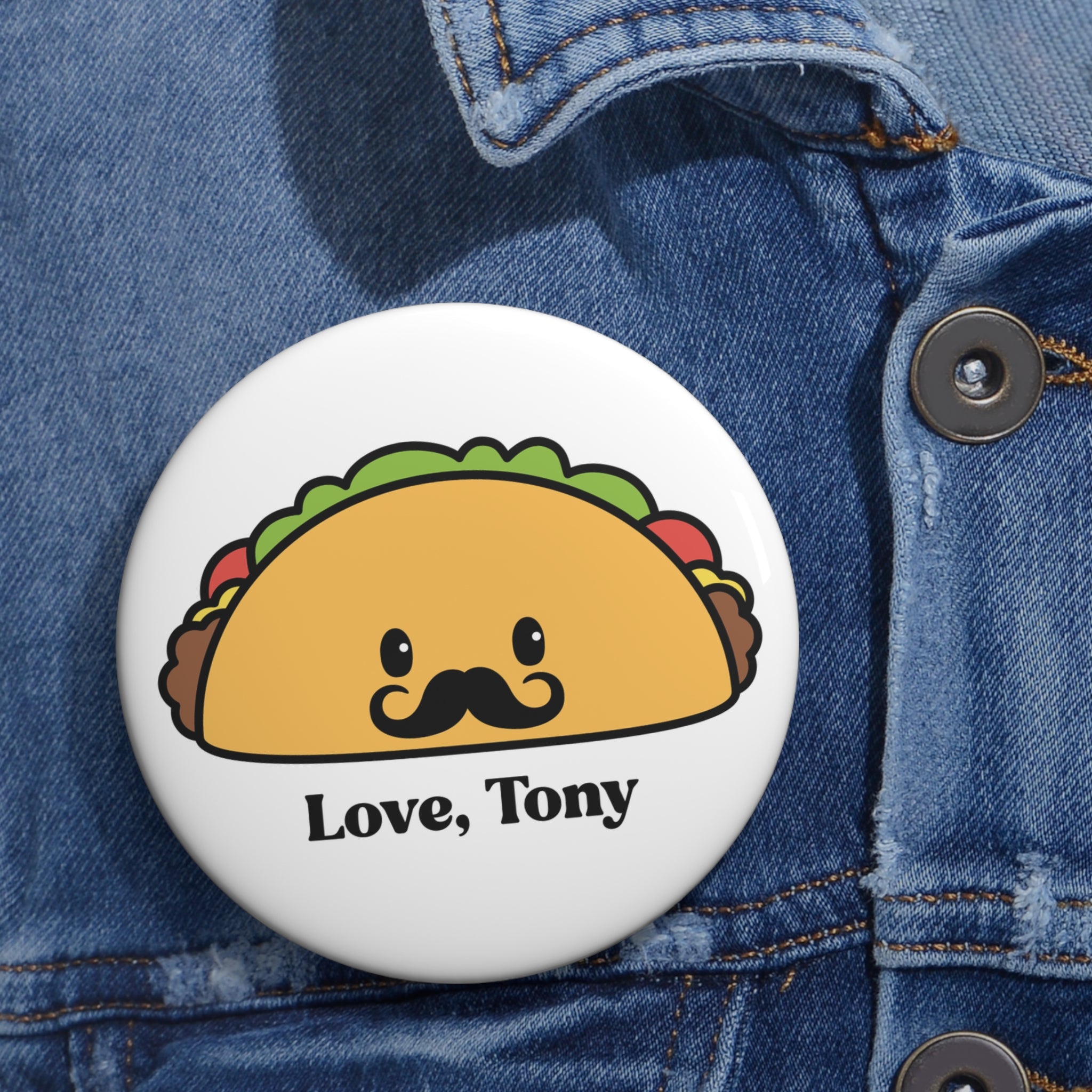 "Love, Tony" - Pin Button