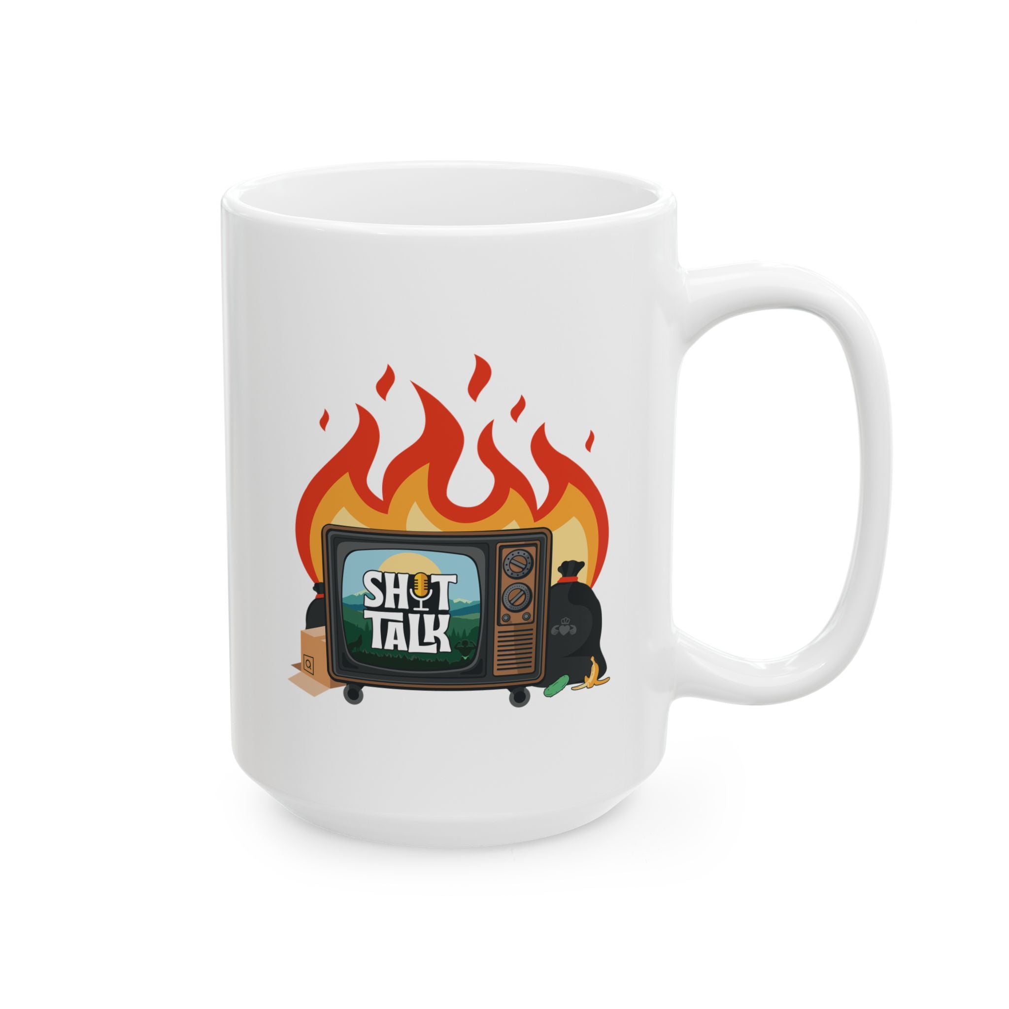 "Shit Talk" Official Logo - Ceramic Coffee Mug