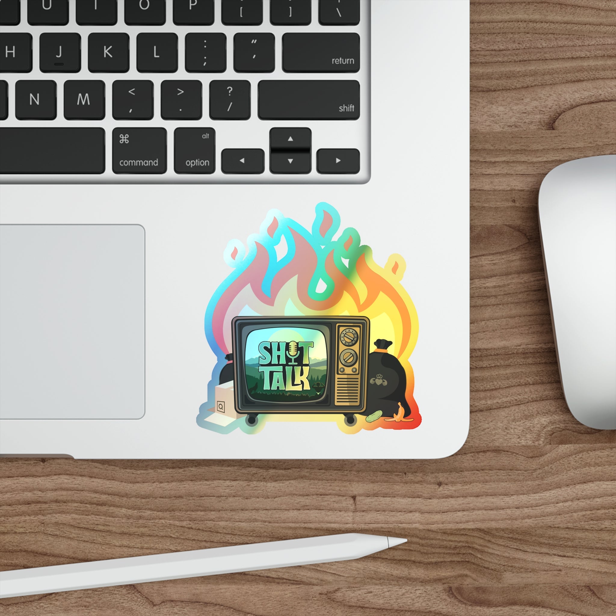 "Shit Talk" Official - Holographic Die-Cut Sticker