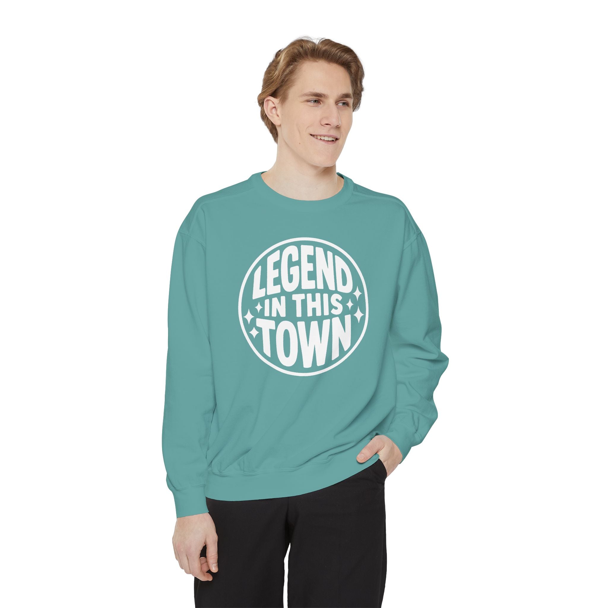 "Legend in this Town" Official Cozy Unisex Crewneck