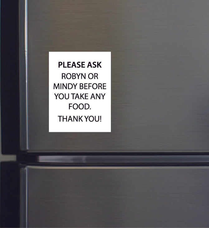 "ASK ROBYN" Die Cut Flat Magnet (3"x4")