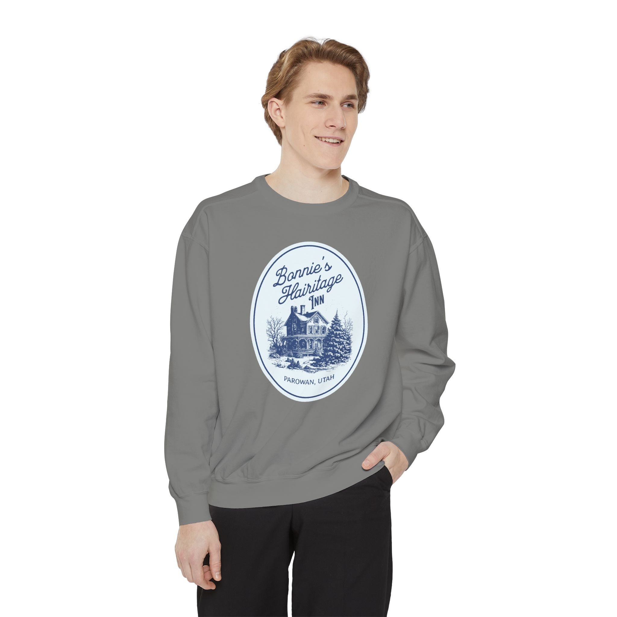 "Bonnie's Hairitage Inn" Official Cozy Unisex Crewneck