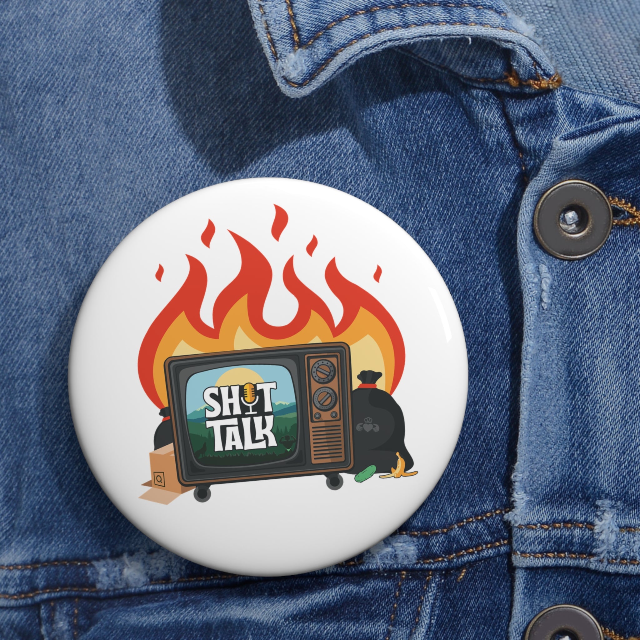 "Shit Talk" Official - Pin Button