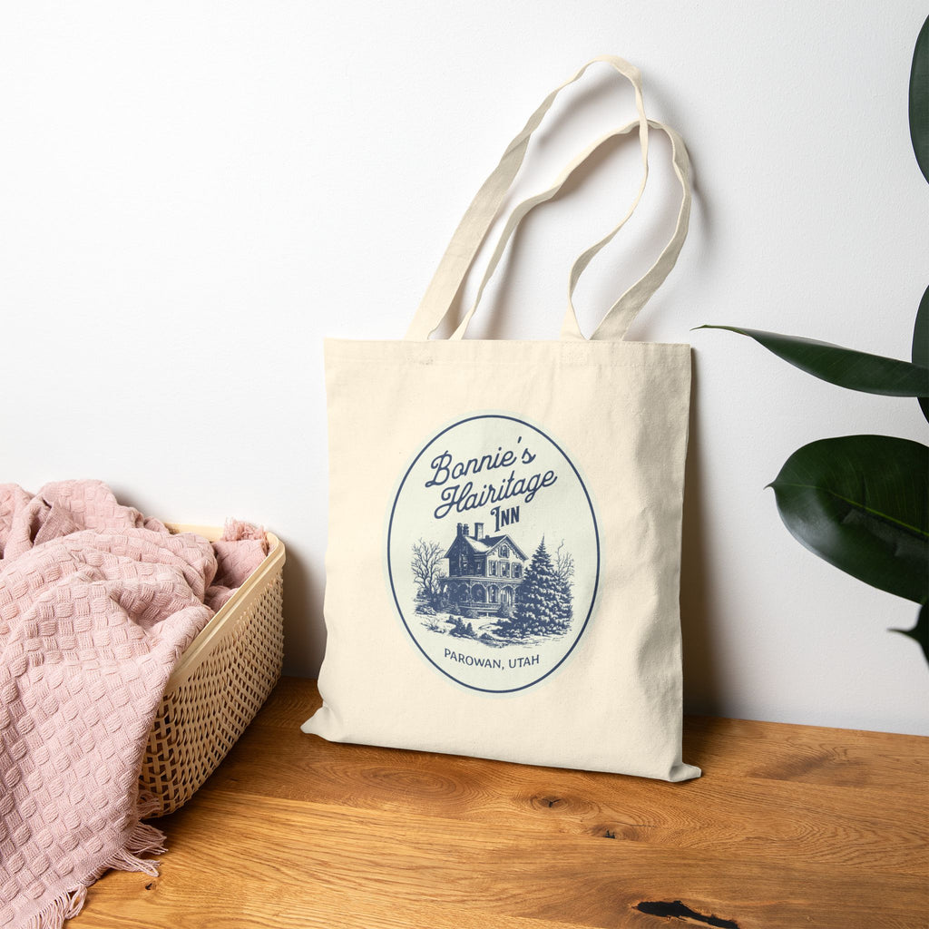 "Bonnie's Hairitage Inn" - Cotton Canvas Tote Bag
