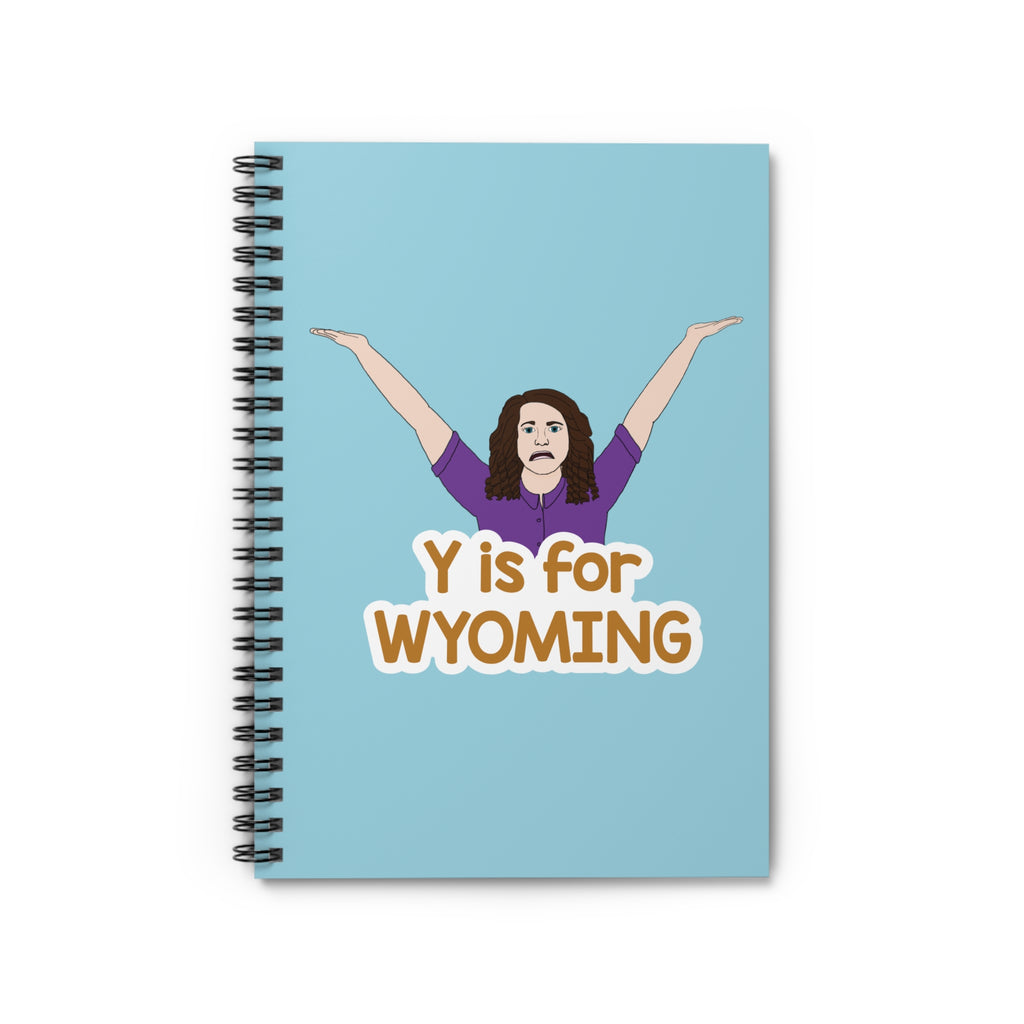 "Y is for WYOMING" - Small Spiral Notebook