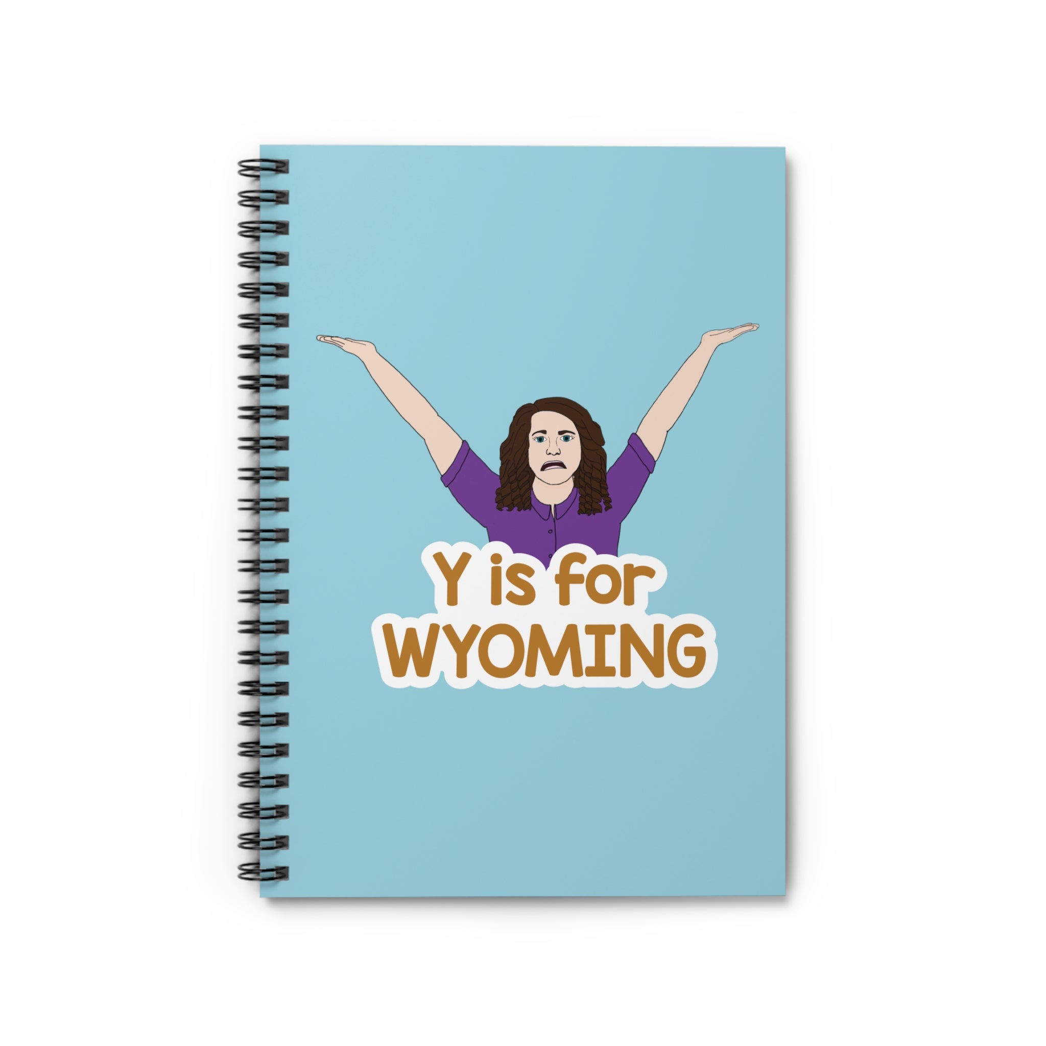 "Y is for WYOMING" - Small Spiral Notebook