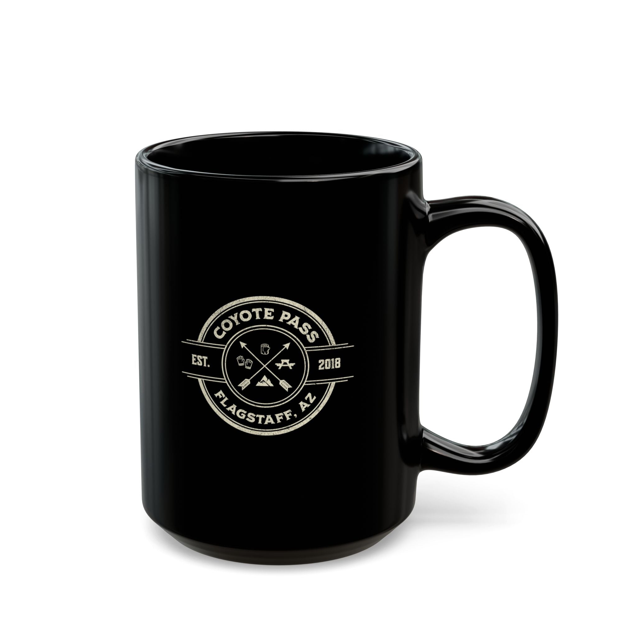 "Coyote Pass" Black Coffee Mug