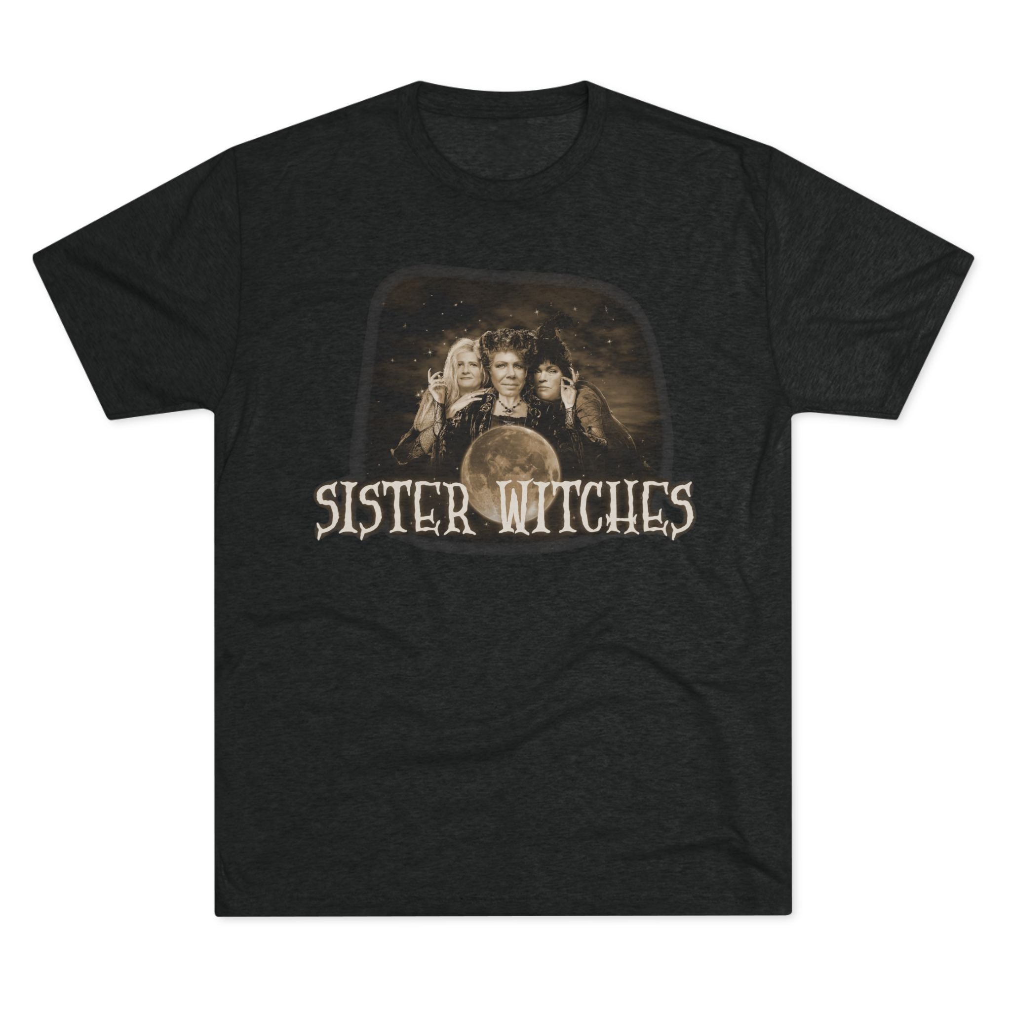 "Sister Witches" (Sepia) - Unisex Tri-Blend Crew Tee
