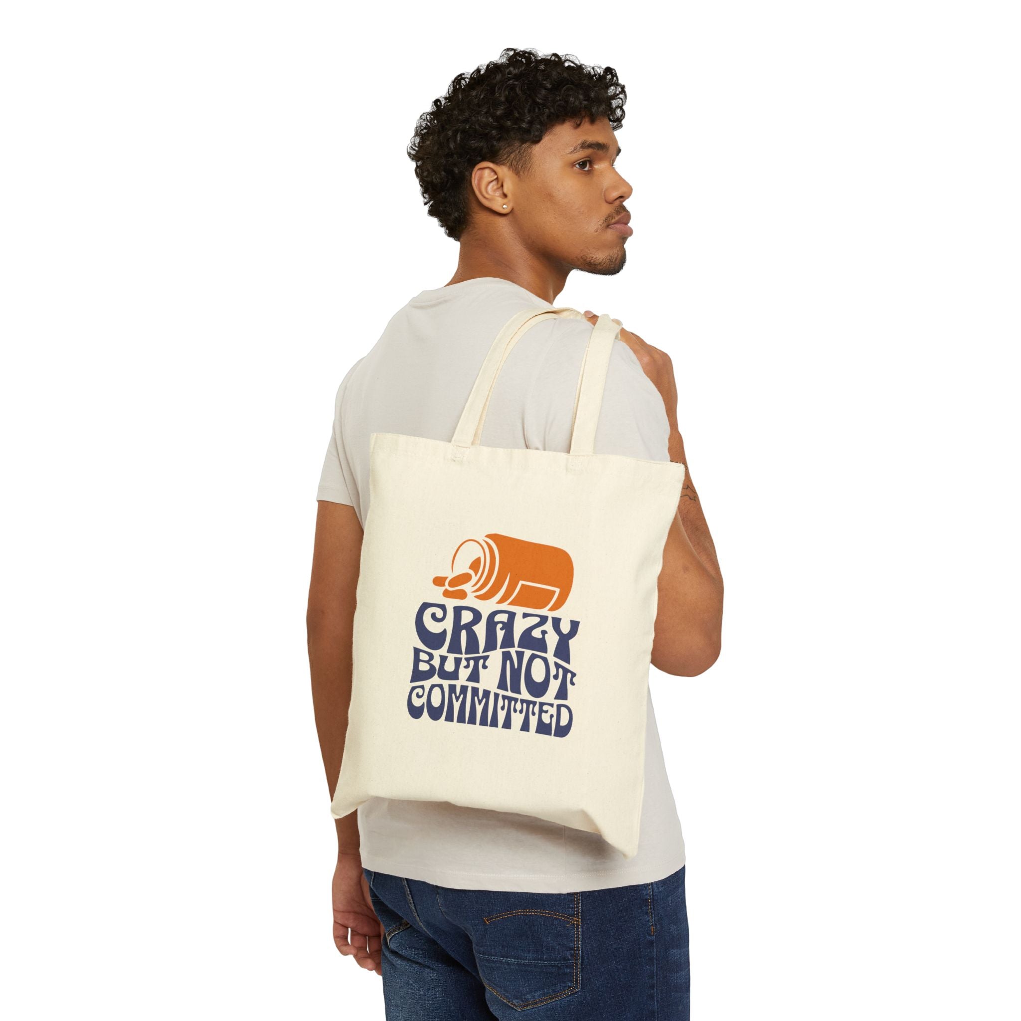 "Crazy but not Committed" - Canvas Tote Bag