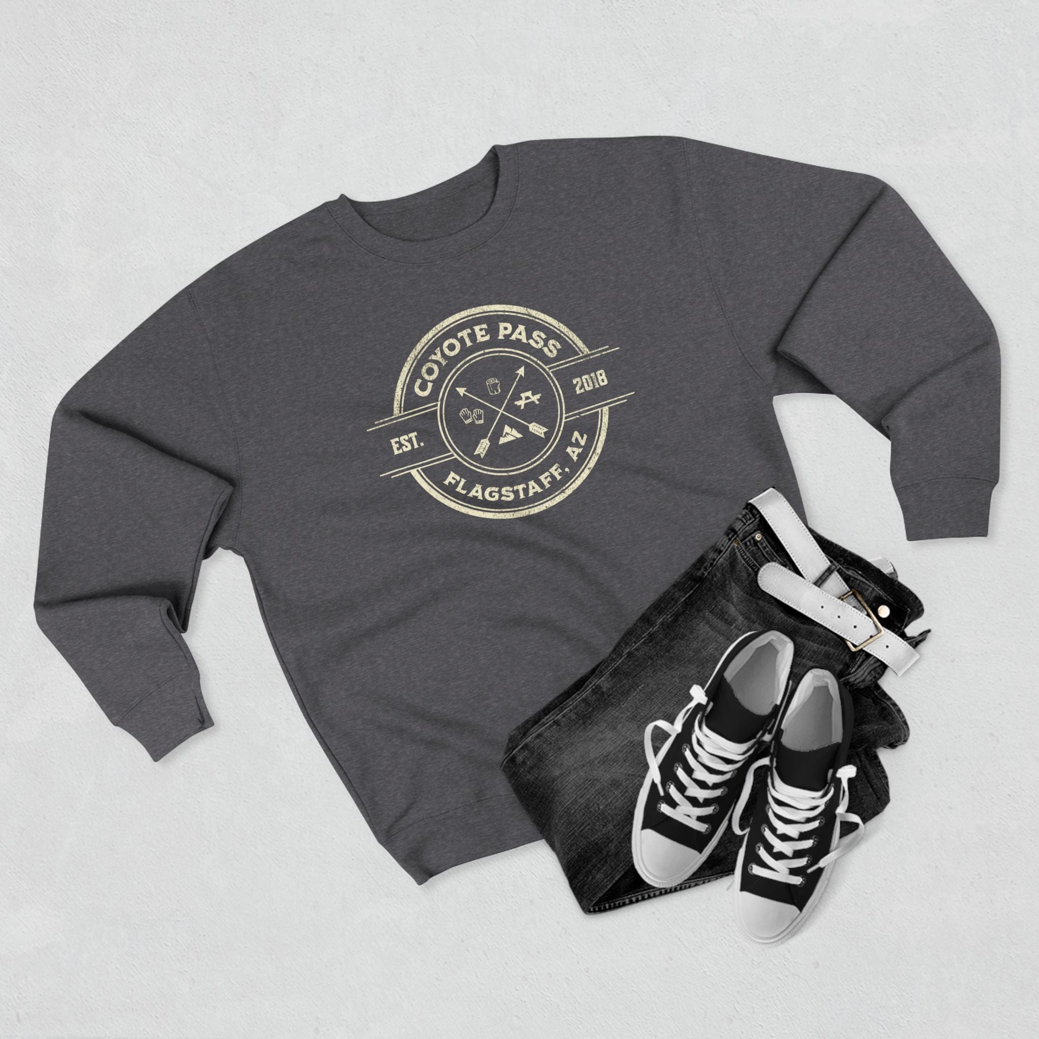 "Coyote Pass" - Cozy Vintage Crewneck