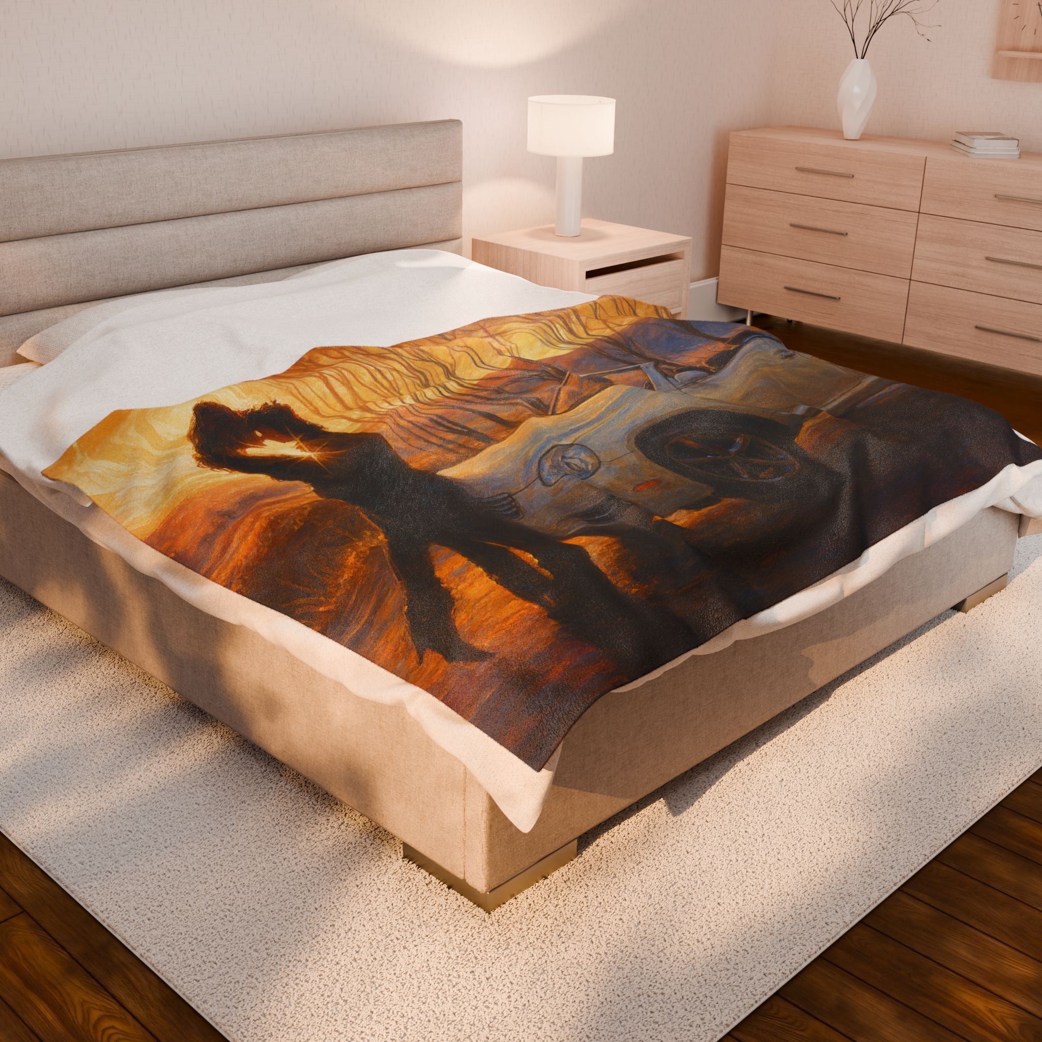 "Soul Mates" Cozy Velveteen Plush Blanket