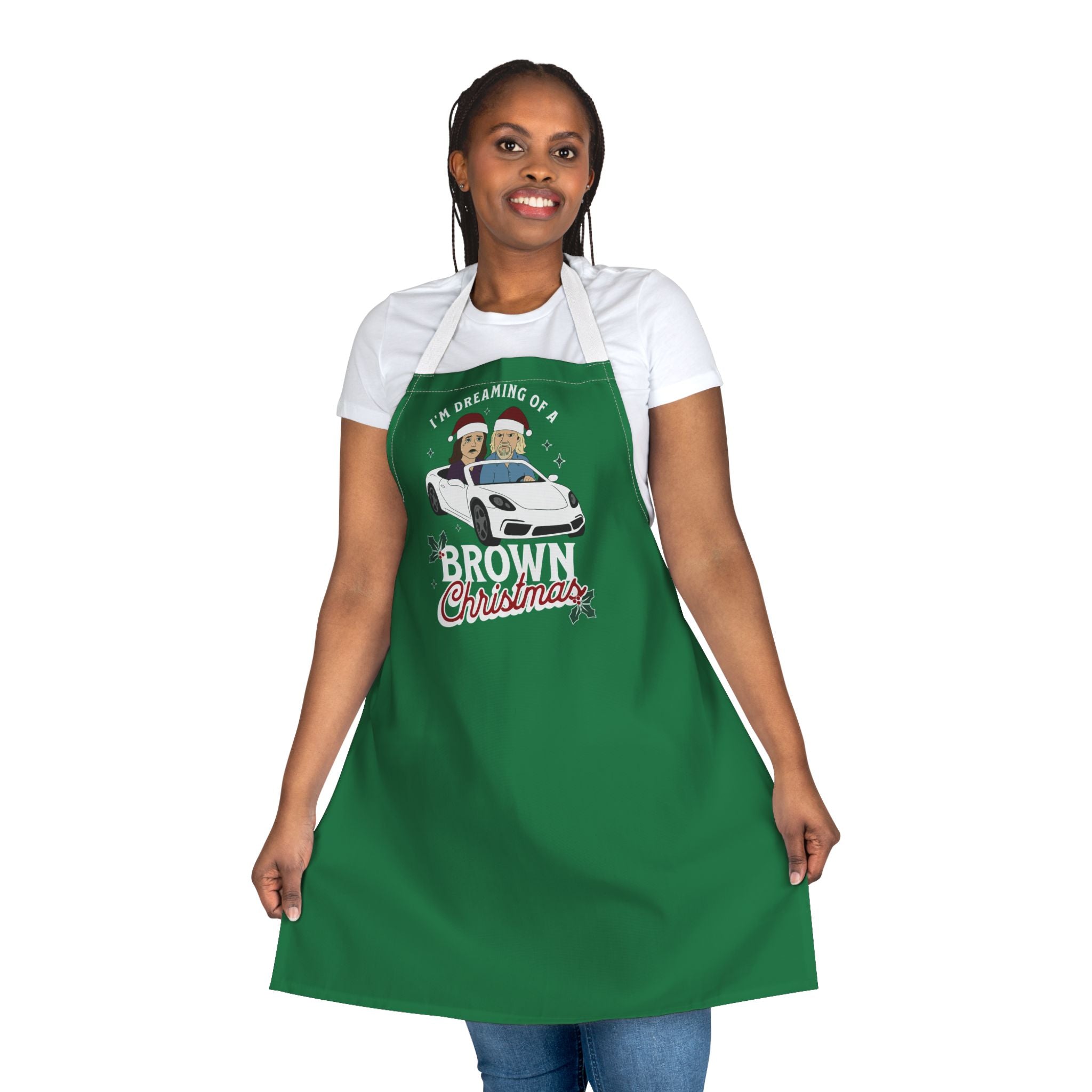 "I'm Dreaming of a Brown Christmas" — Holiday Kitchen Apron