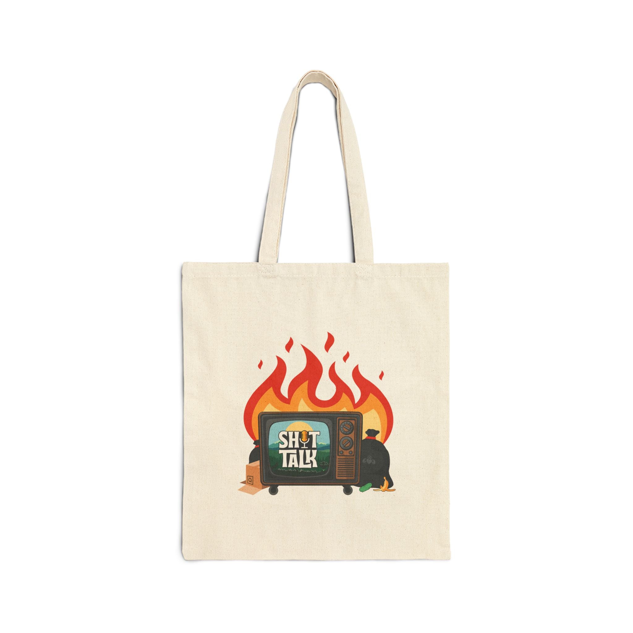 "Shit Talk" Official Logo - Cotton Canvas Tote Bag