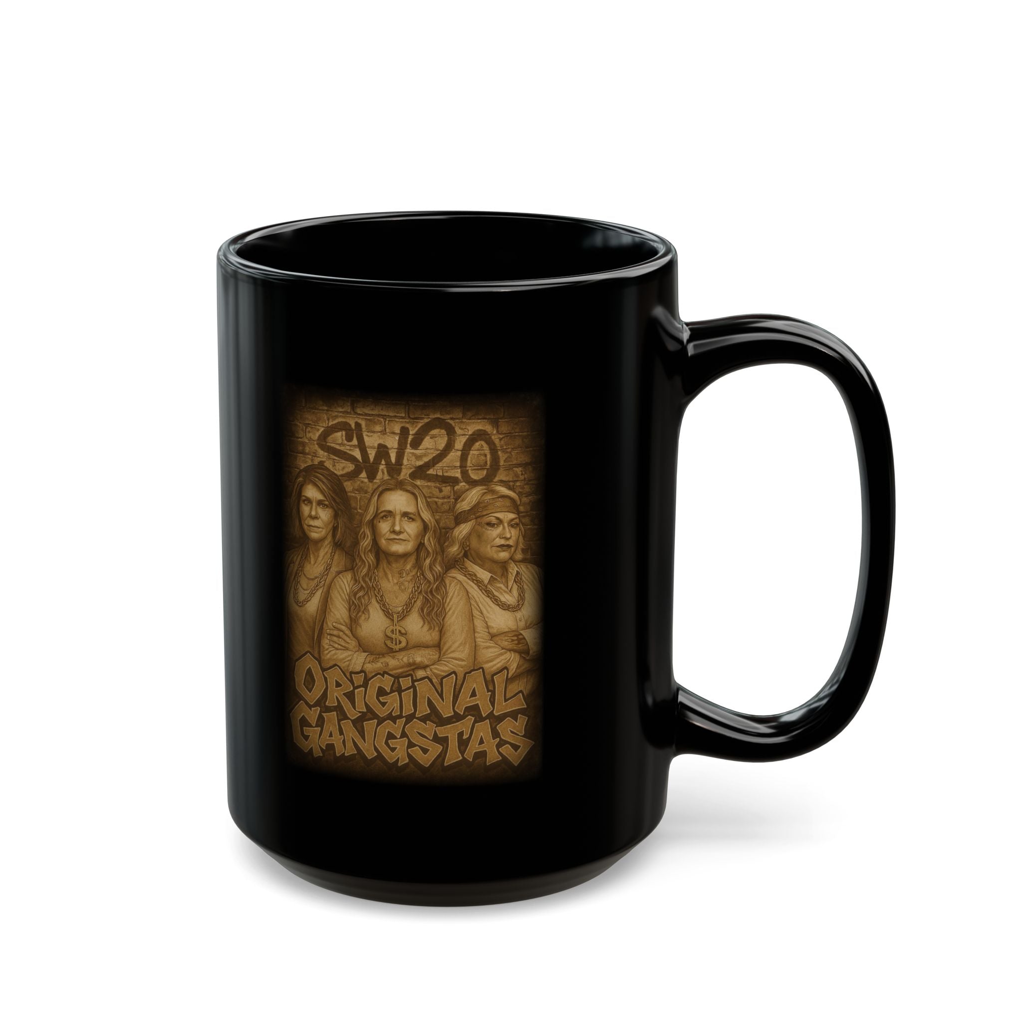 "Original Gangstas" Black Coffee Mug