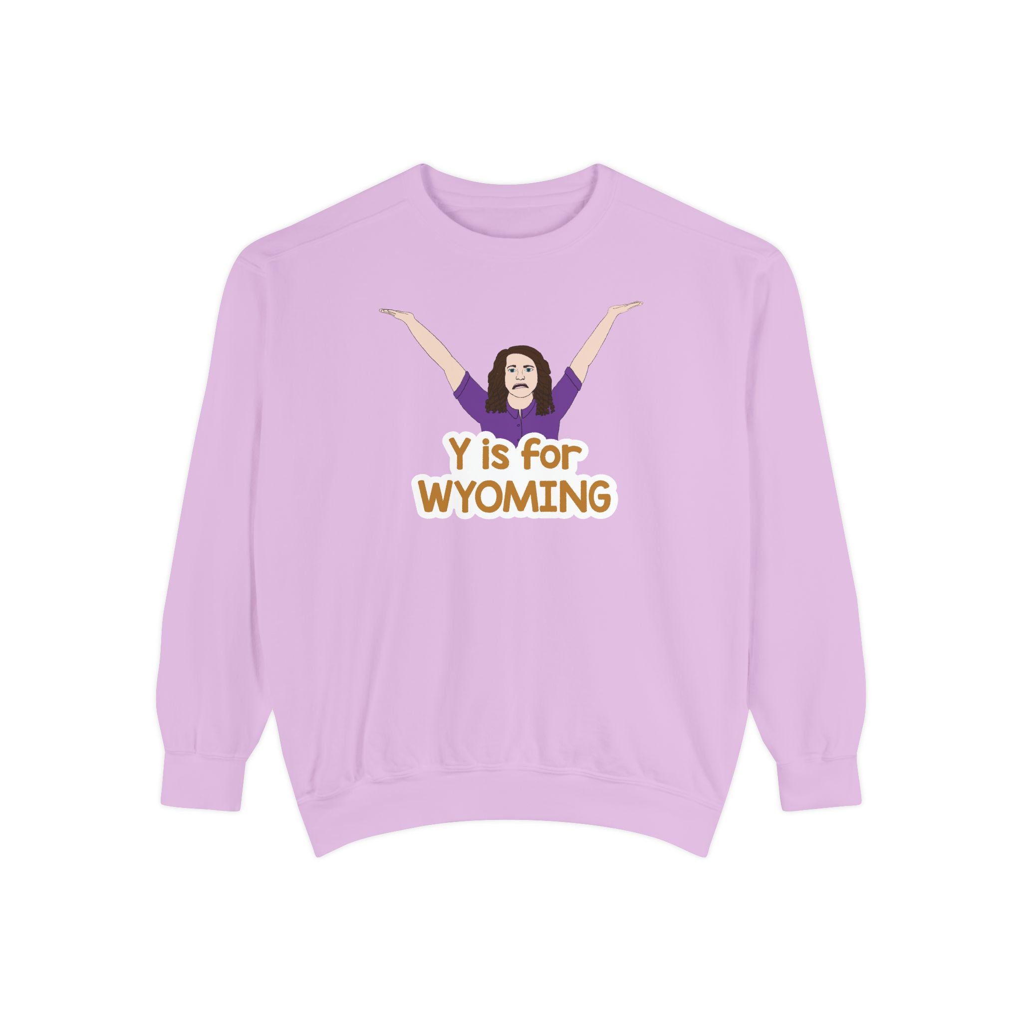 "Y is for Wyoming" Official Cozy Unisex Crewneck