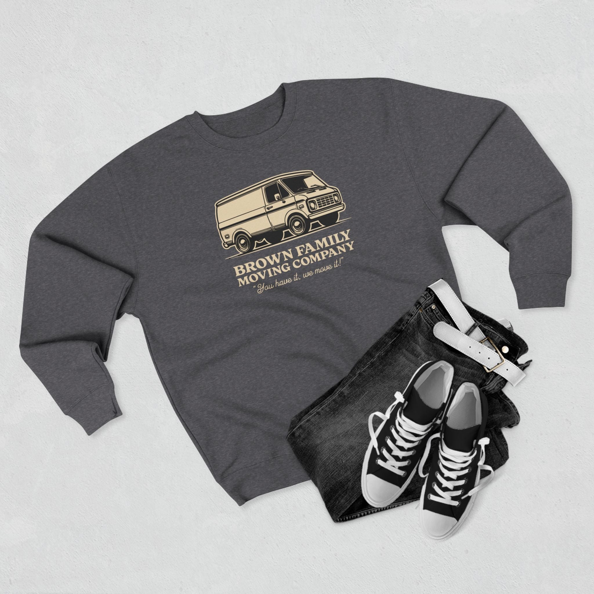 "Brown Family Moving Company" - Cozy Vintage Crewneck