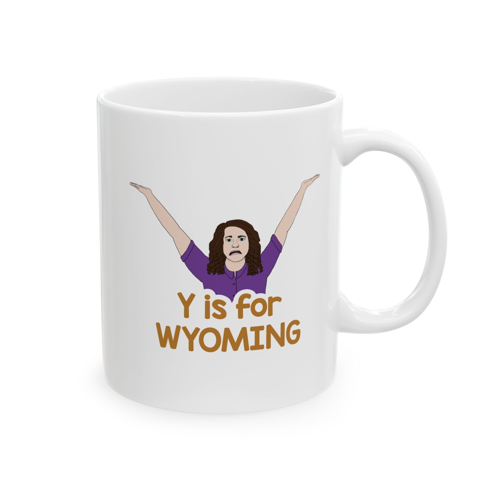 "Y is for WYOMING" - Ceramic Coffee Mug