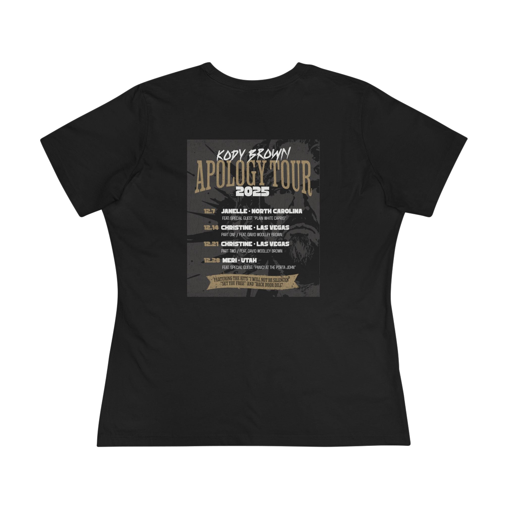 "Apology Tour 2025" - Women's Cotton Tee