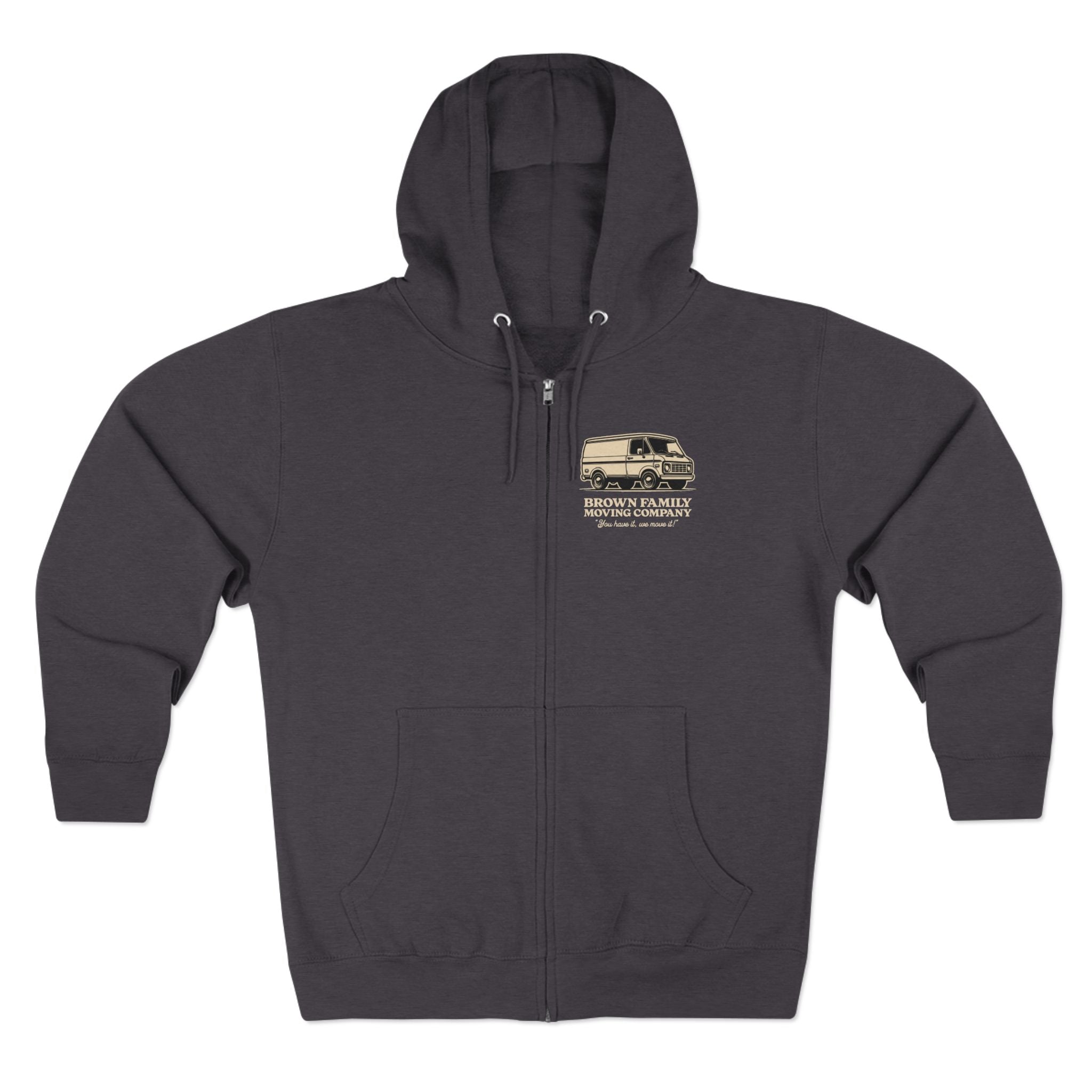 "Brown Family Moving Company" Unisex Zip Hoodie