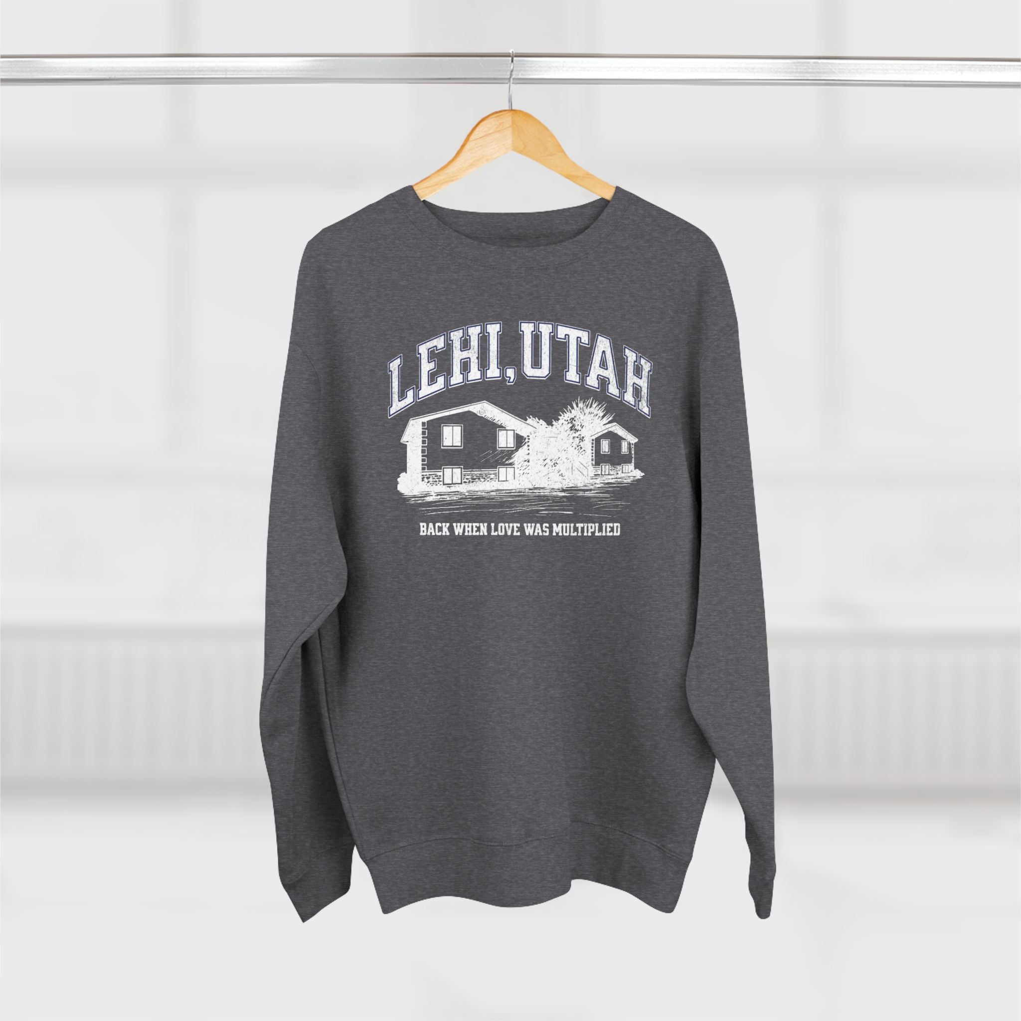 "Lehi, Utah" - Cozy Vintage Crewneck