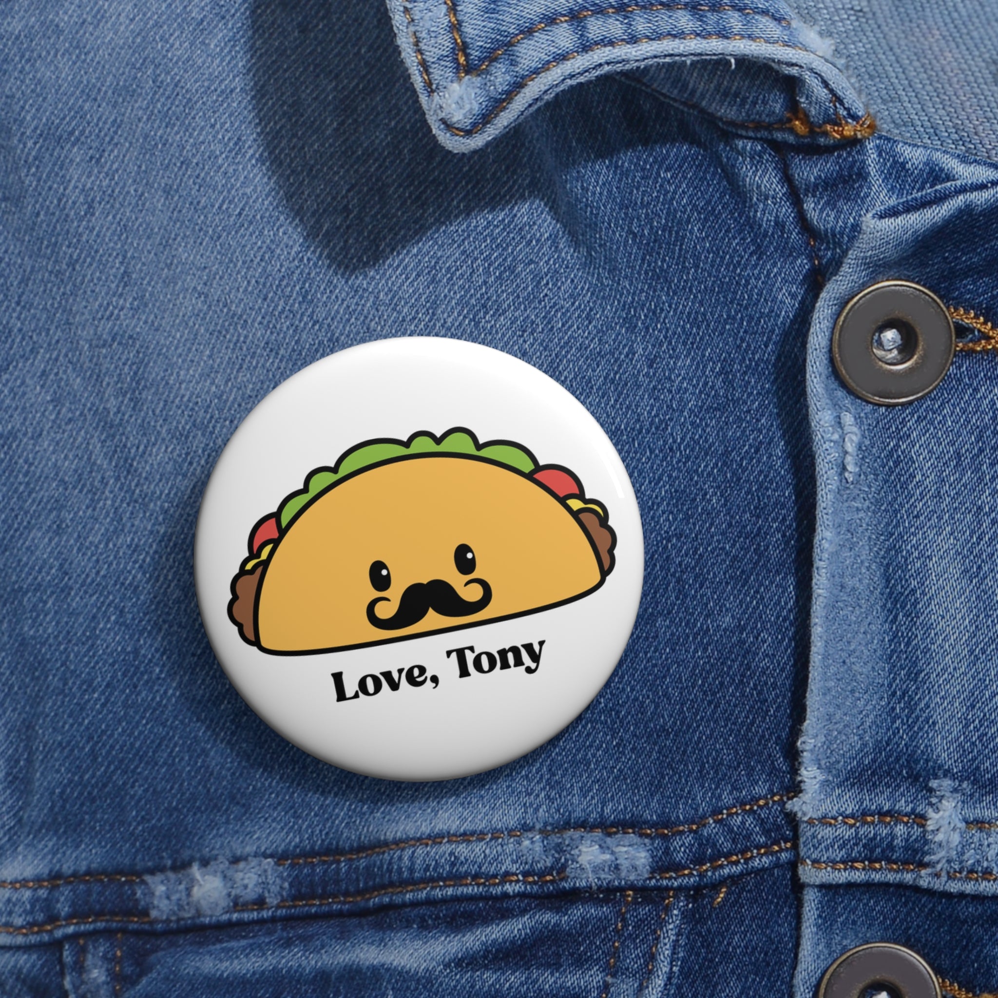 "Love, Tony" - Pin Button