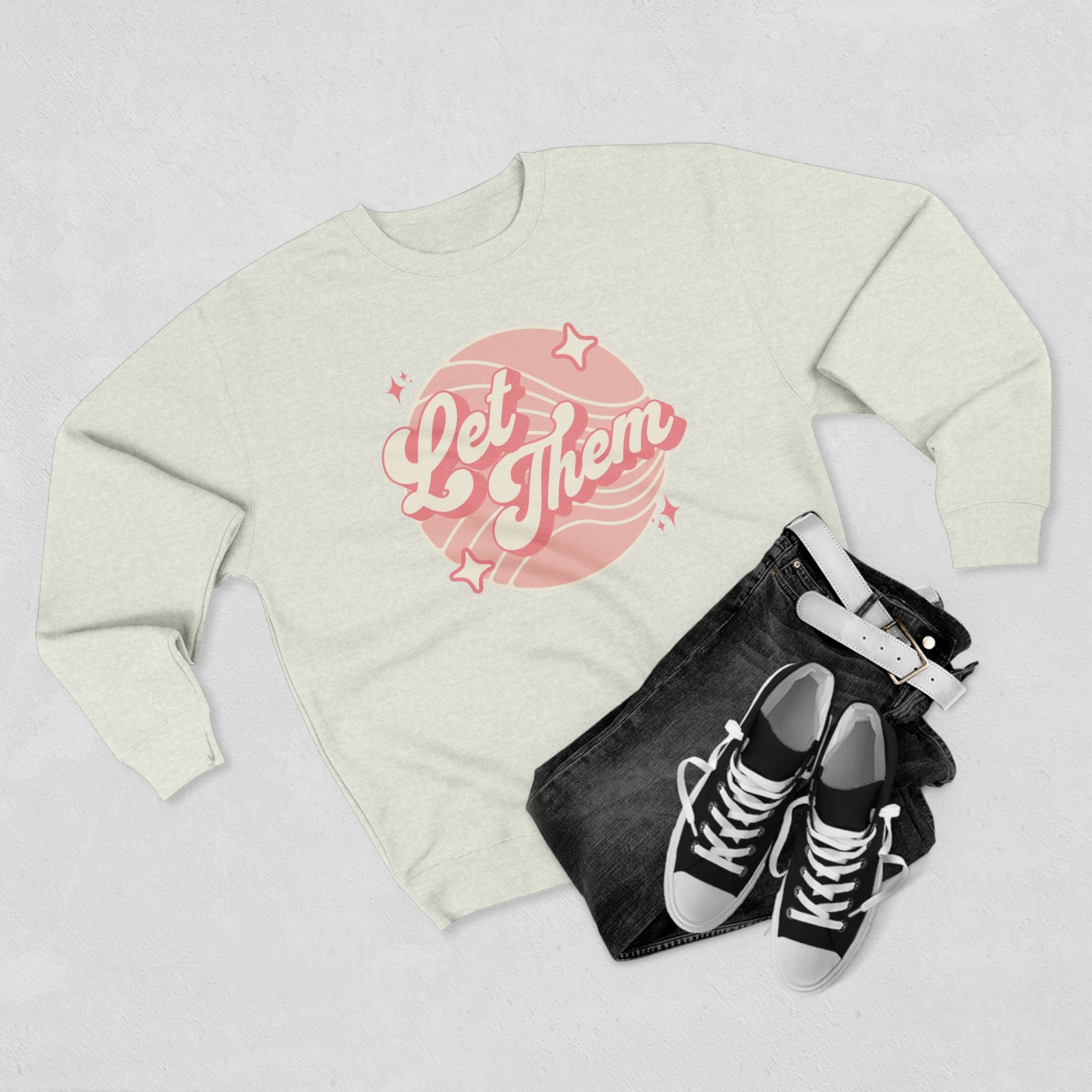 "Let Them" - Cozy Vintage Crewneck
