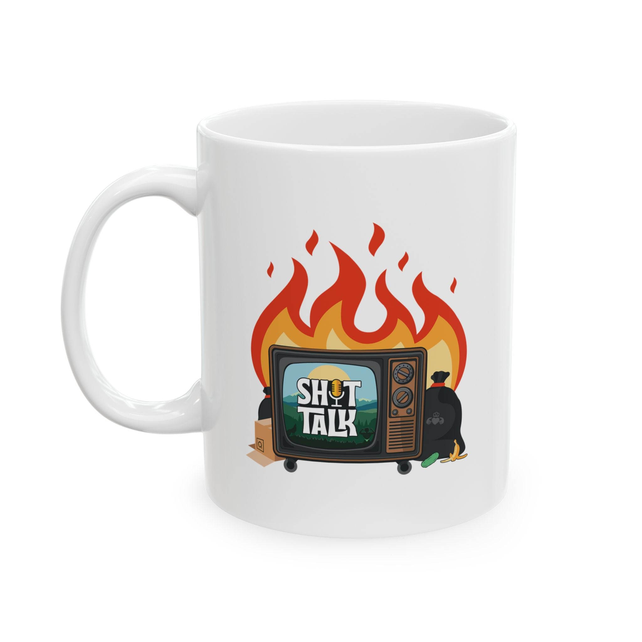 "Shit Talk" Official Logo - Ceramic Coffee Mug