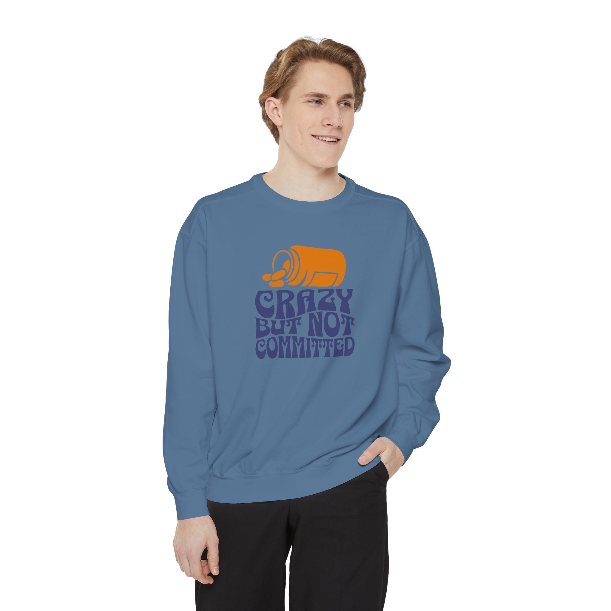 "Crazy but not Committed" Cozy Unisex Crewneck
