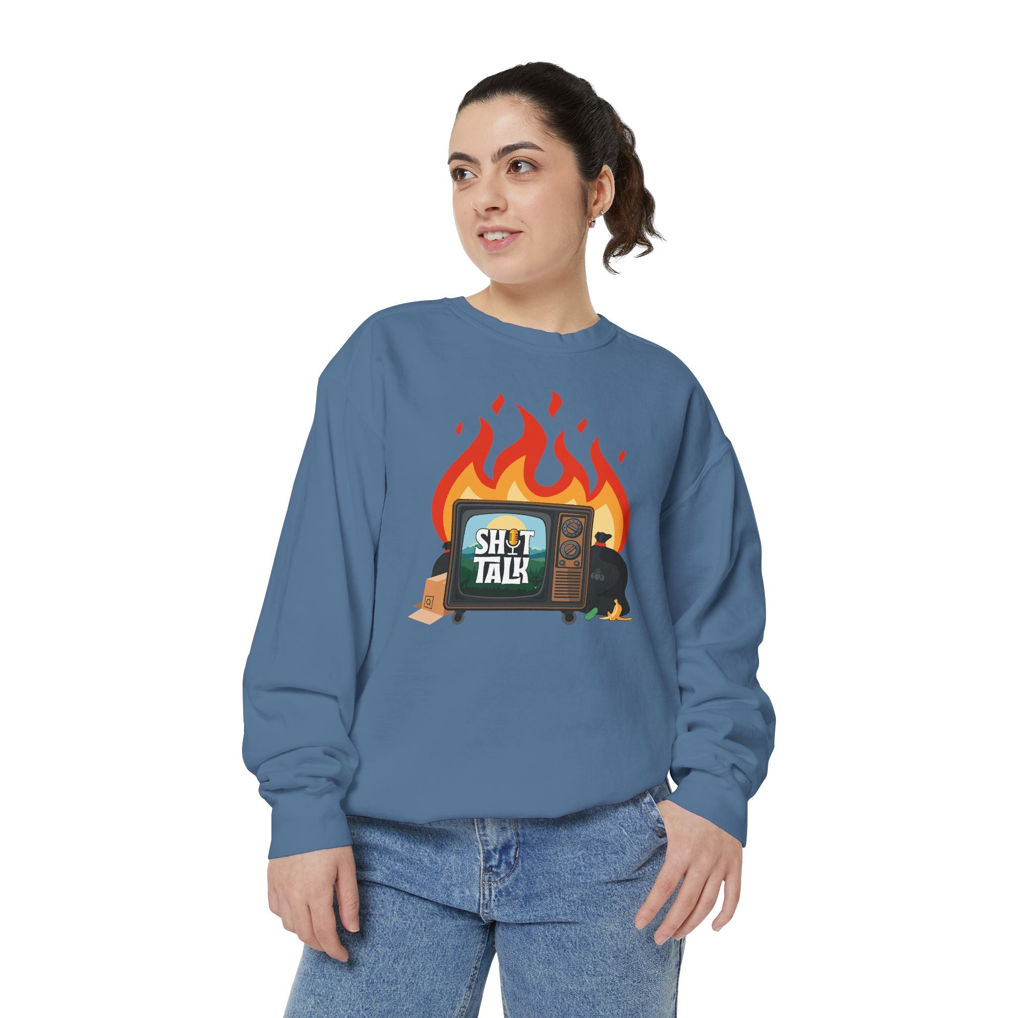 "Shit Talk" Official Cozy Unisex Crewneck