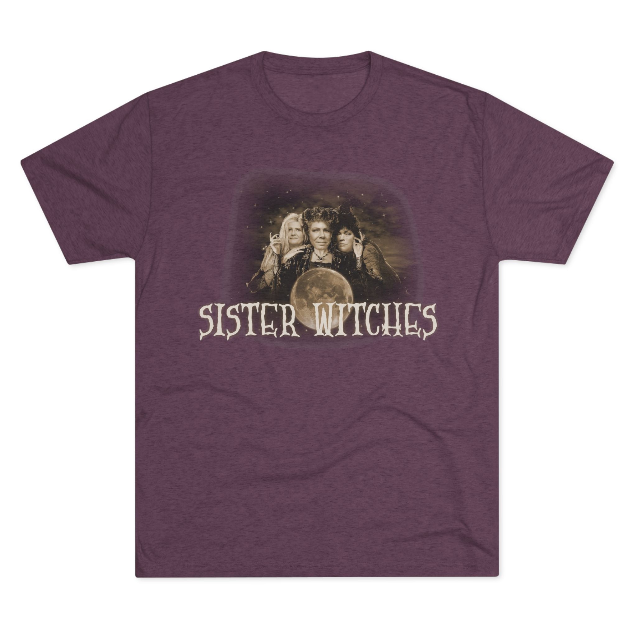 "Sister Witches" (Sepia) - Unisex Tri-Blend Crew Tee