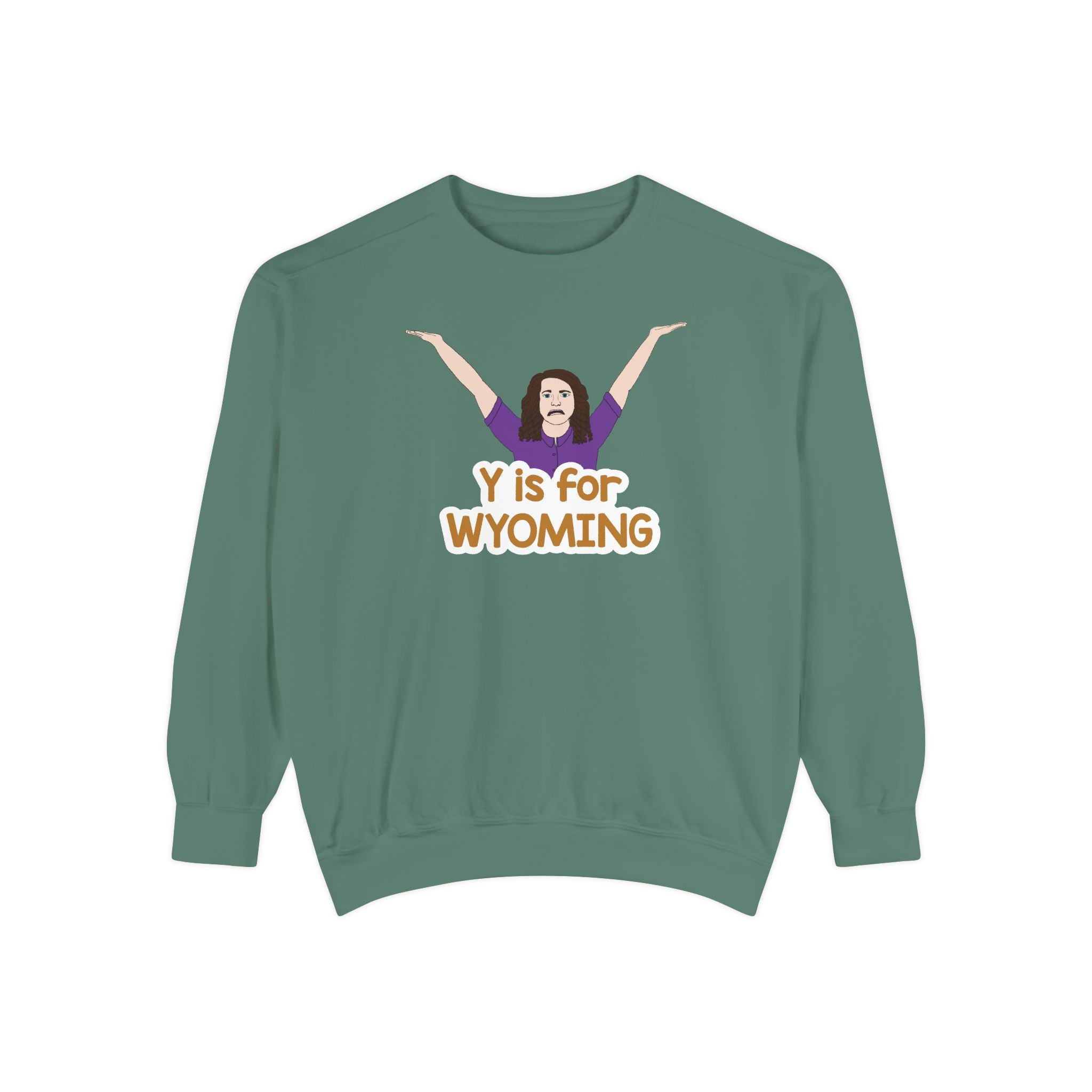 "Y is for Wyoming" Official Cozy Unisex Crewneck
