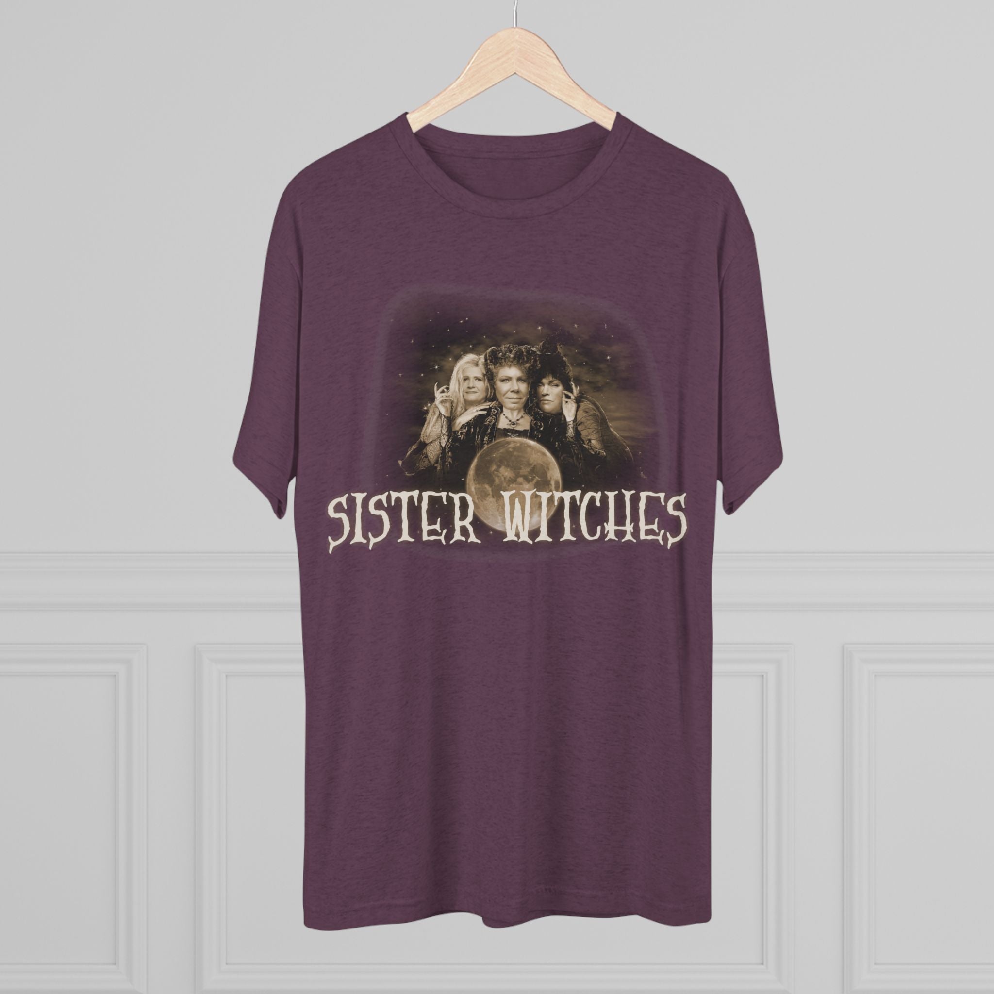 "Sister Witches" (Sepia) - Unisex Tri-Blend Crew Tee