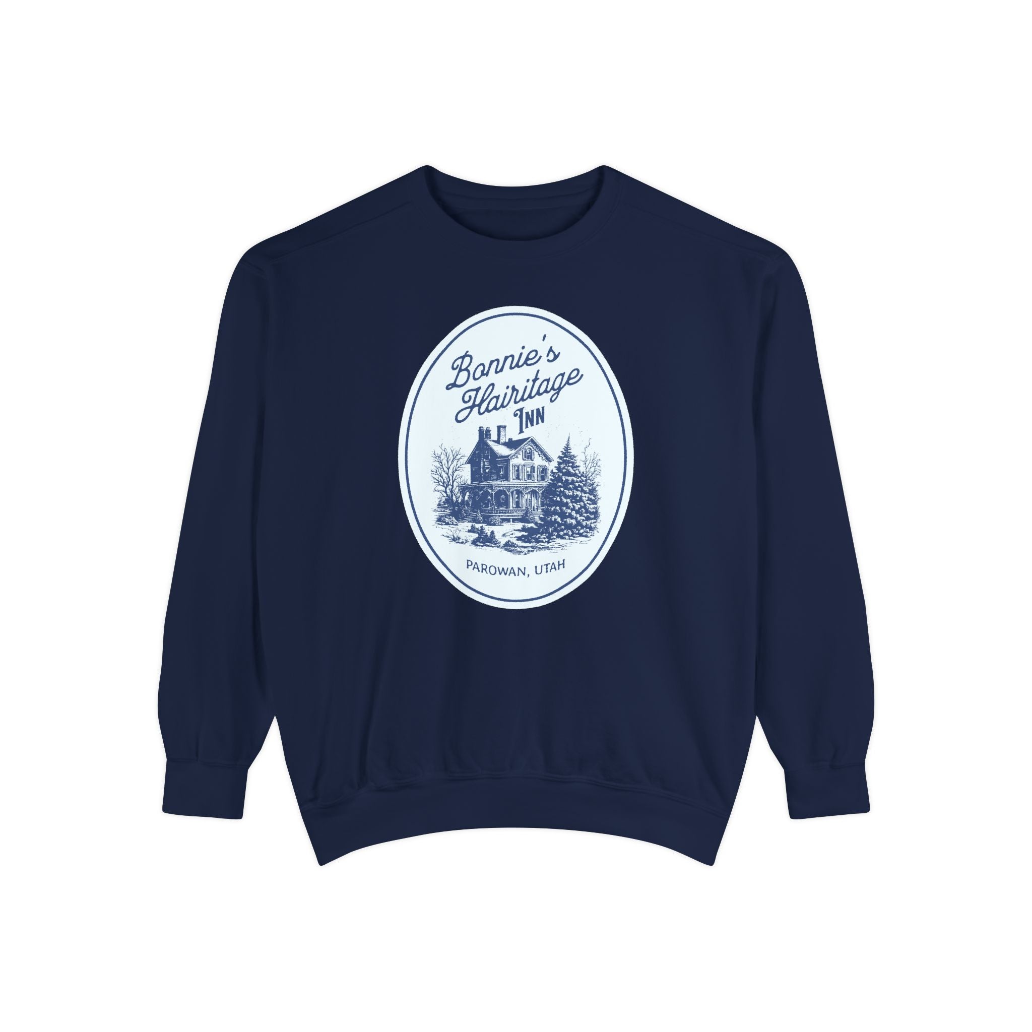 "Bonnie's Hairitage Inn" Official Cozy Unisex Crewneck