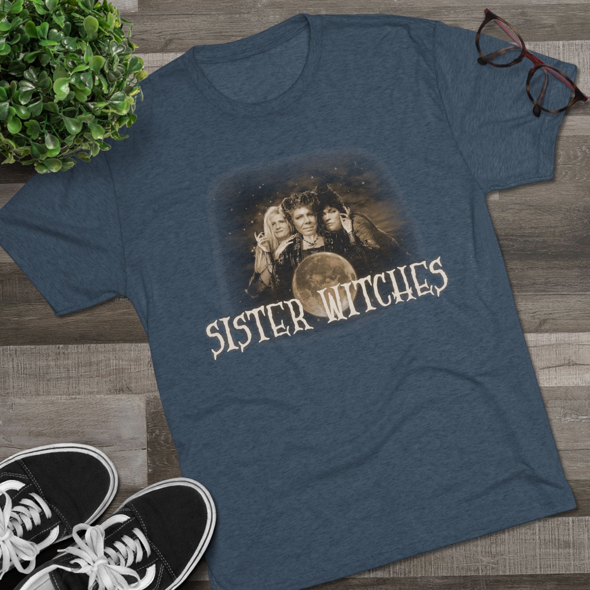 "Sister Witches" (Sepia) - Unisex Tri-Blend Crew Tee