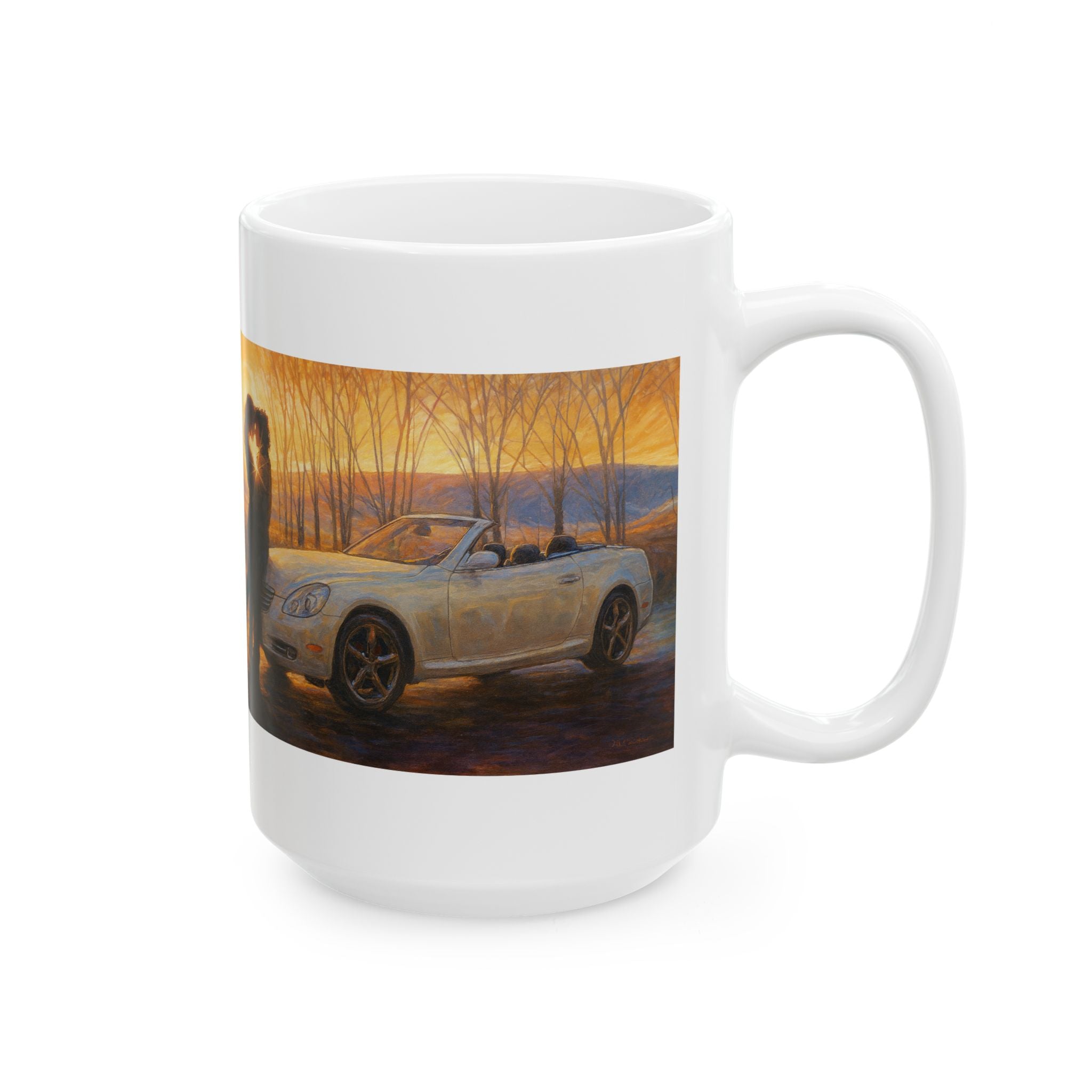 "Soul Mates" feat. The Fanning's Little White Sports Car - Ceramic Coffee Mug