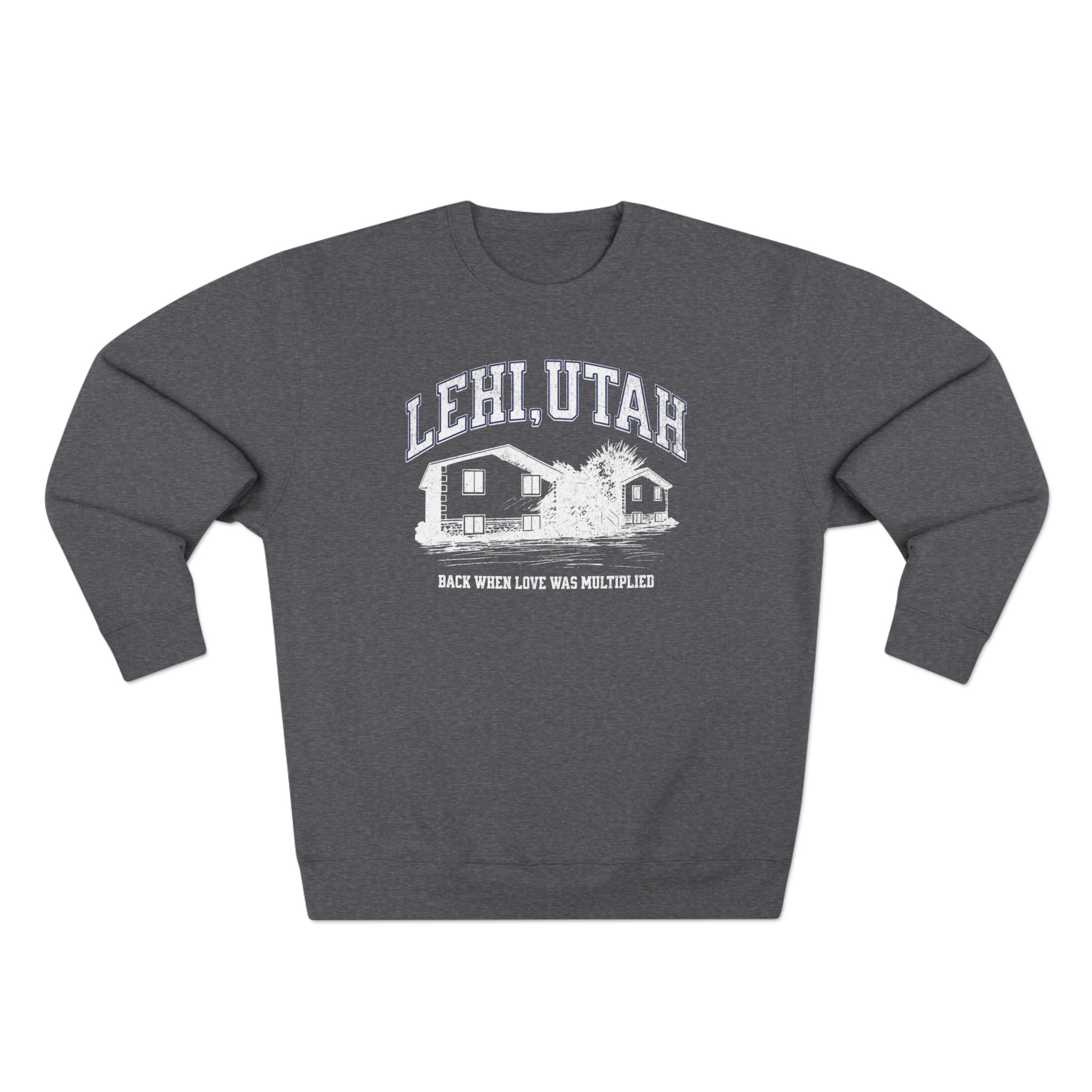 "Lehi, Utah" - Cozy Vintage Crewneck
