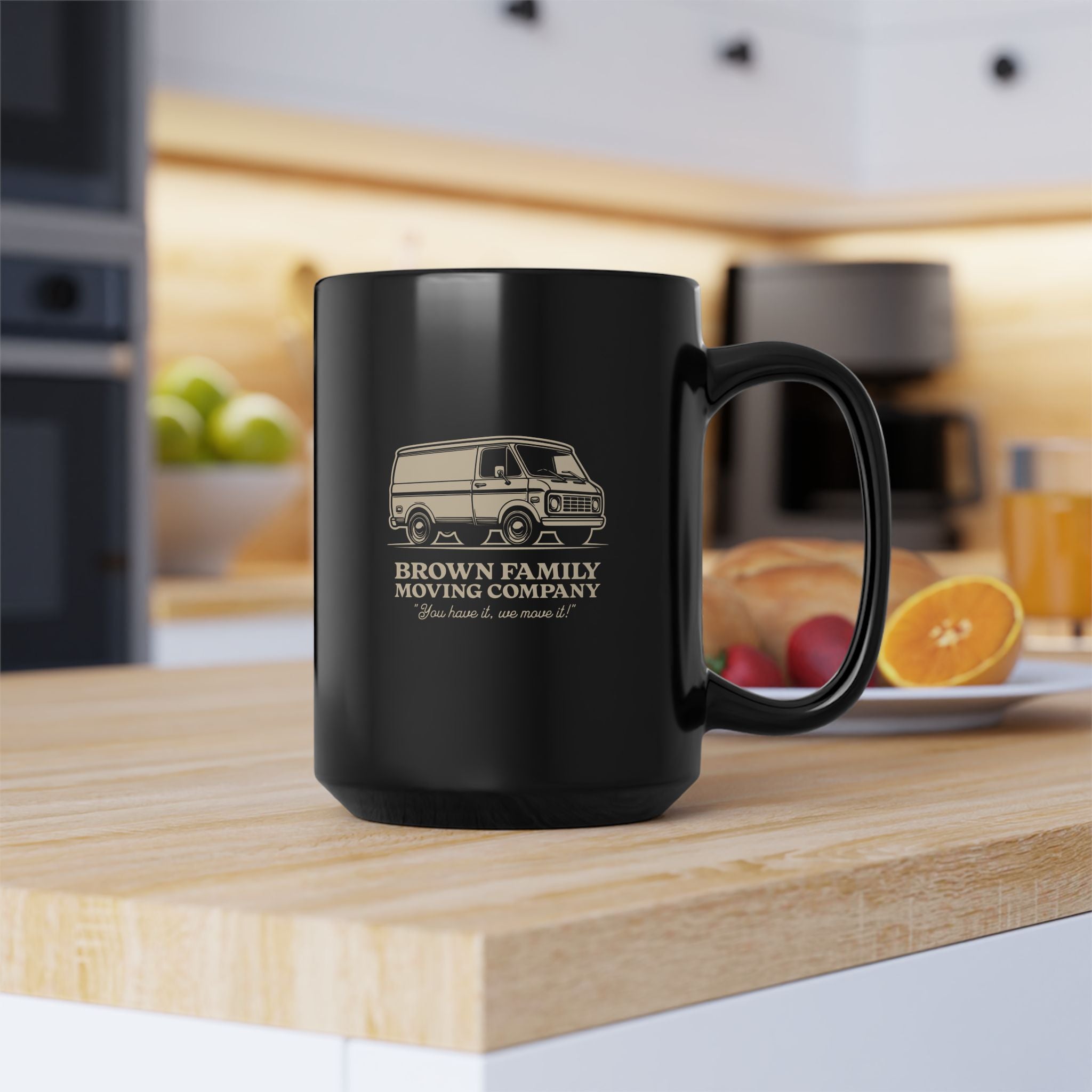 "Brown Family Moving Company" - Black Coffee Mug