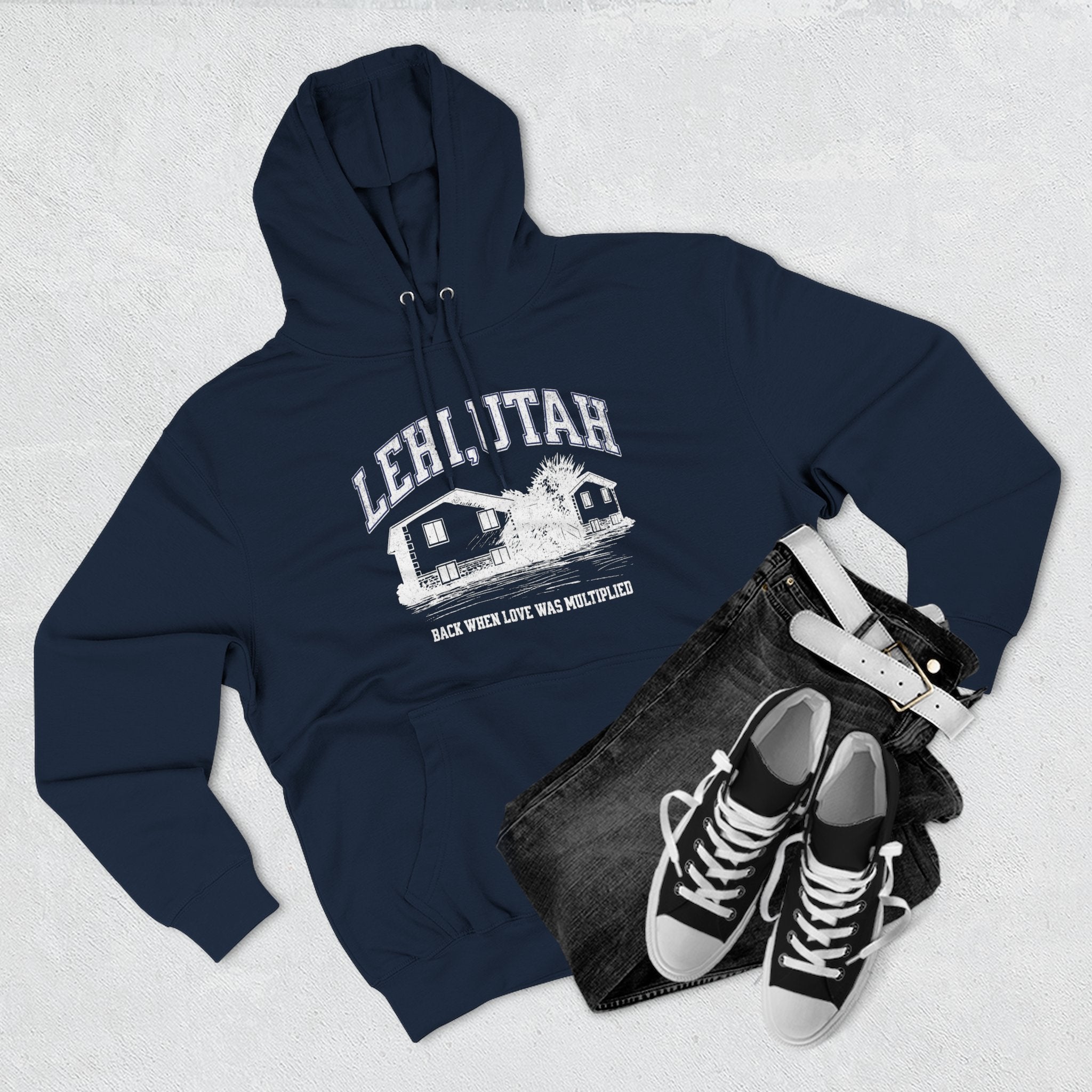 "Lehi, Utah" - Fleece Hoodie