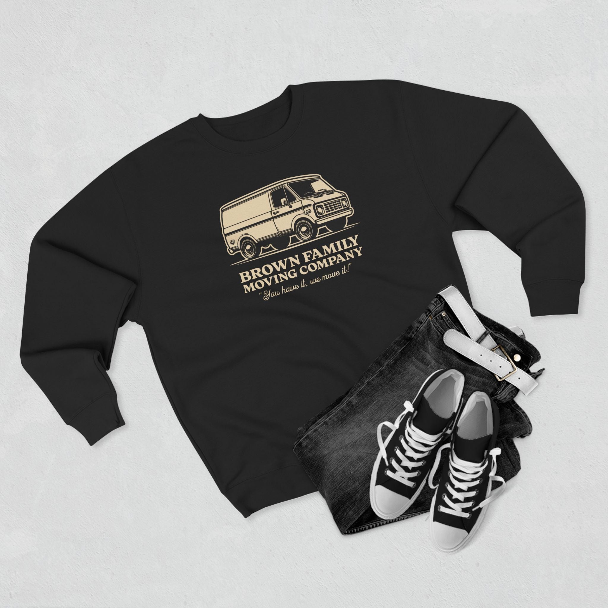 "Brown Family Moving Company" - Cozy Vintage Crewneck