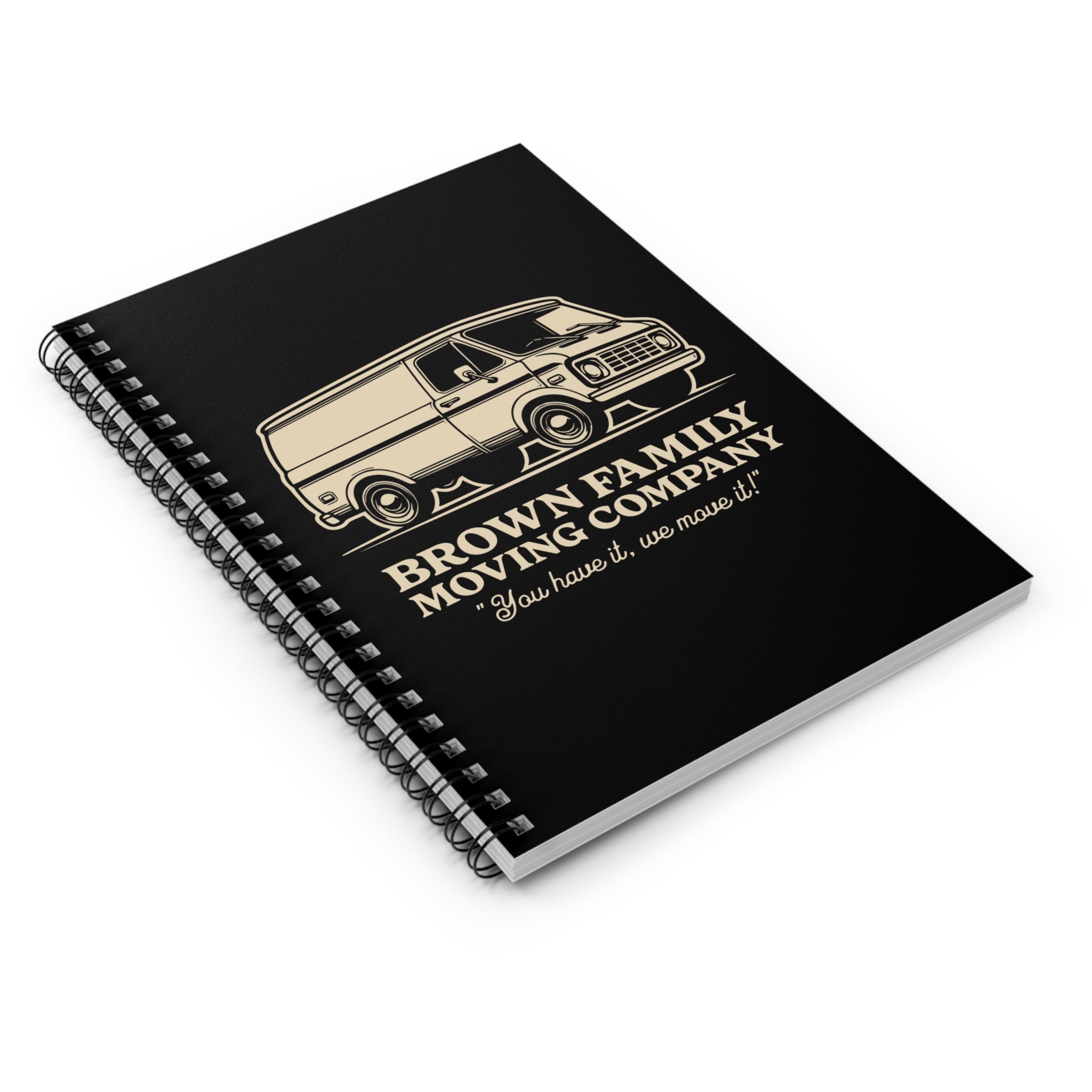 "Brown Family Moving Company" - Small Spiral Notebook