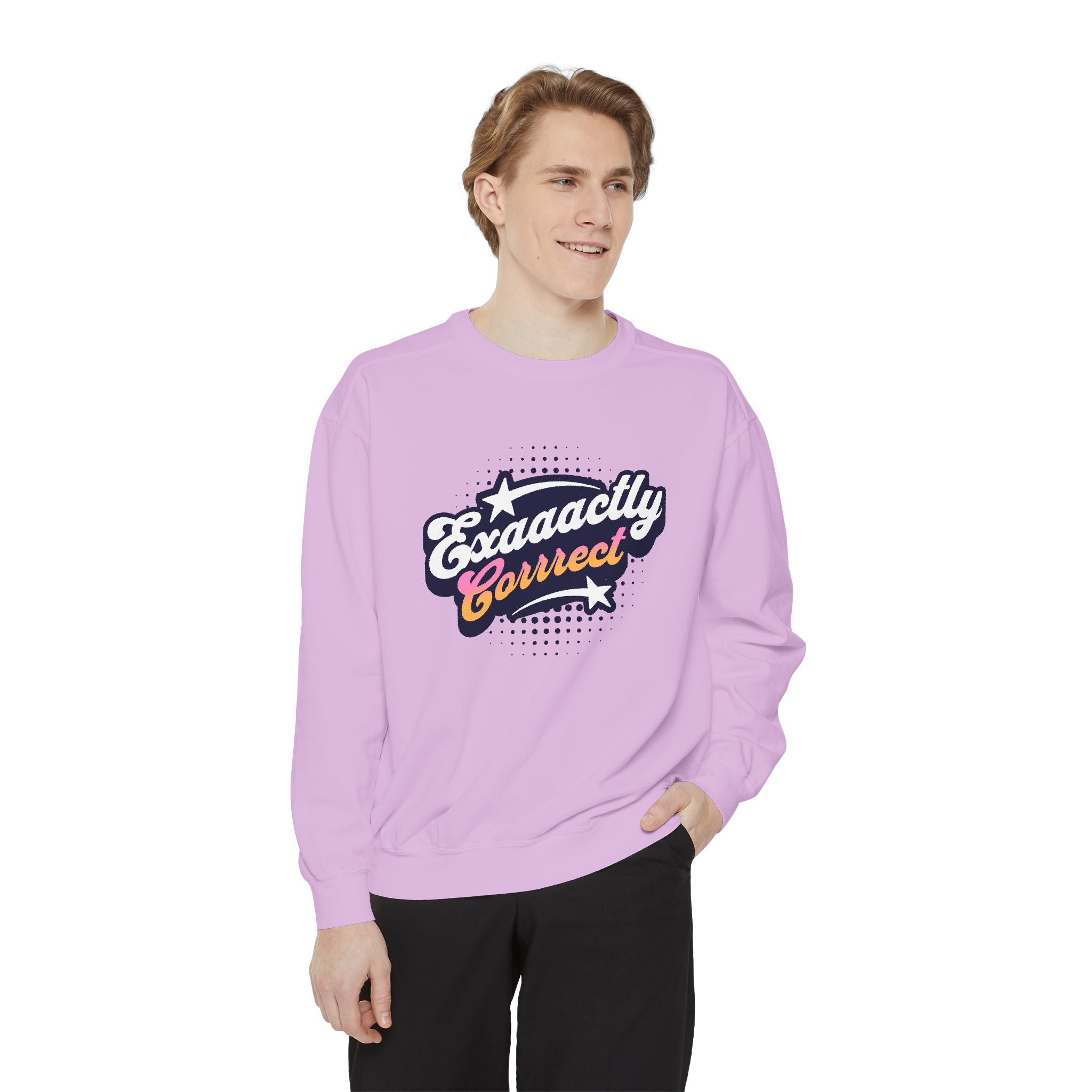 "Exaaactly Corrrect" - Unisex Crewneck Sweatshirt