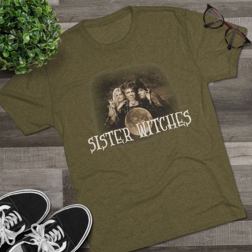 "Sister Witches" (Sepia) - Unisex Tri-Blend Crew Tee