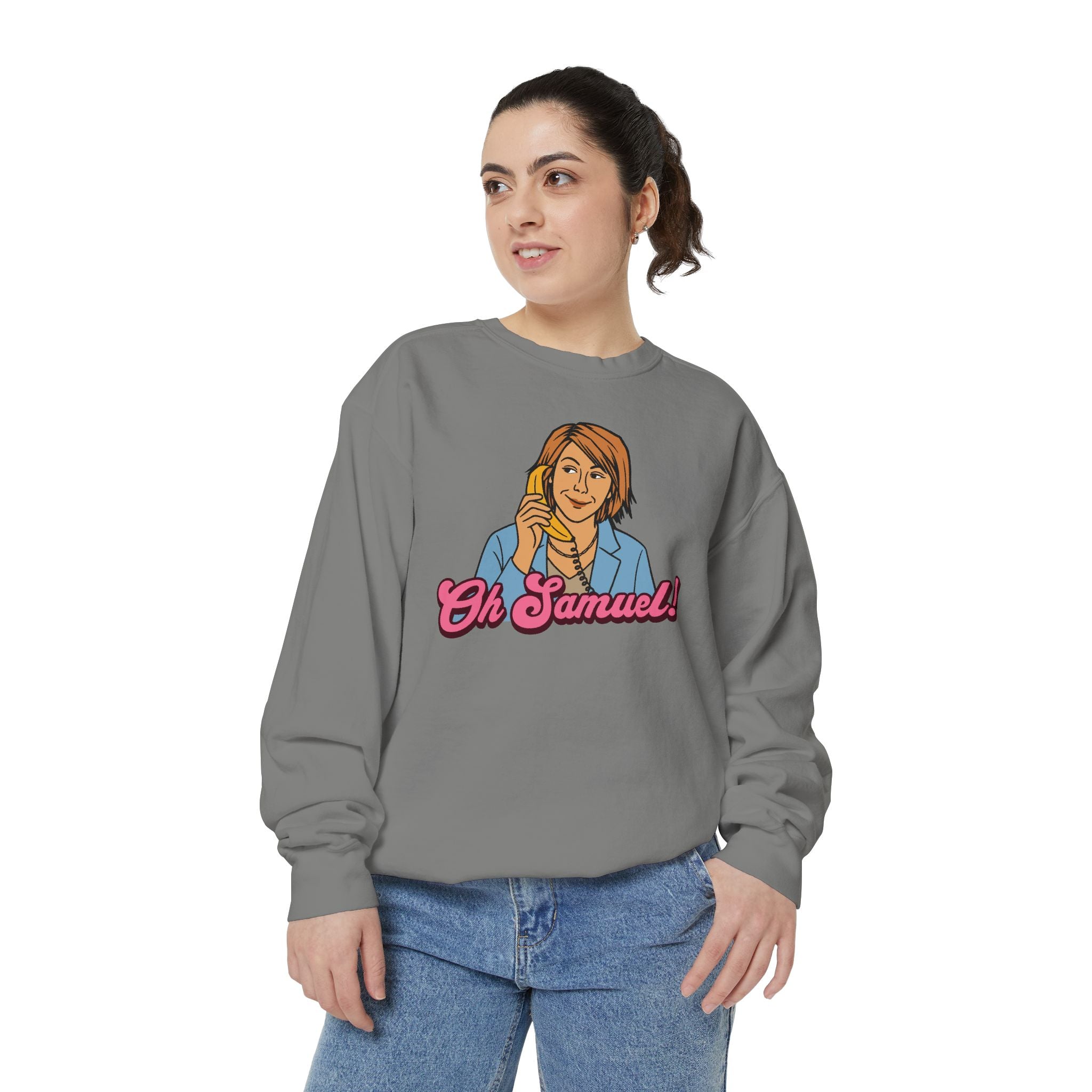 "Oh Samuel" Cozy Unisex Crewneck